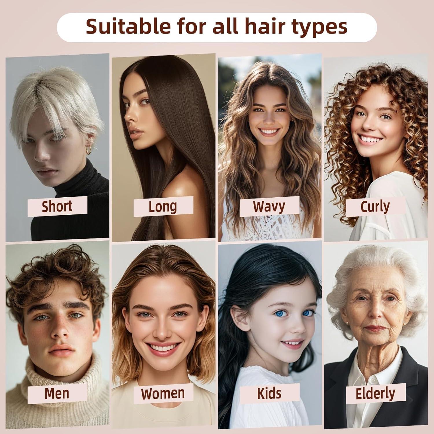 Cepillo de Pelo de Bambú WetBamboo - Desenredante Húmedo/Seco