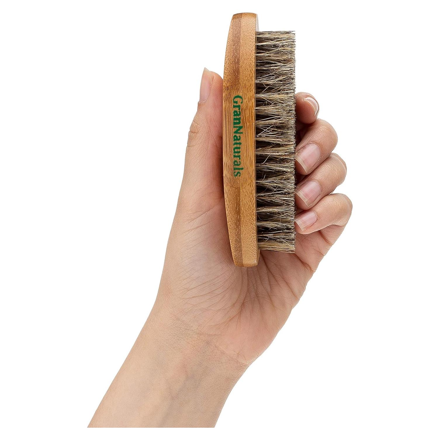 Cepillo de Cerda de Jabalí GranNaturals para Barba y Cabello