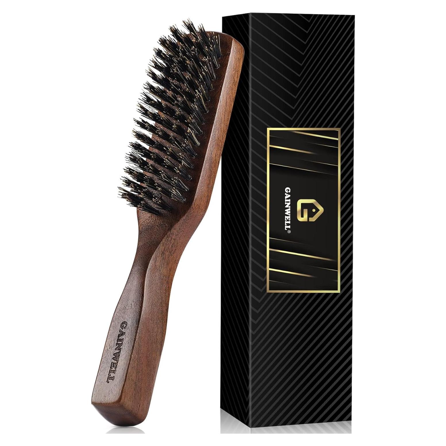 Cepillo de Cerdas de Jabalí GAINWELL para Cabello y Barba 19.5x3.5cm