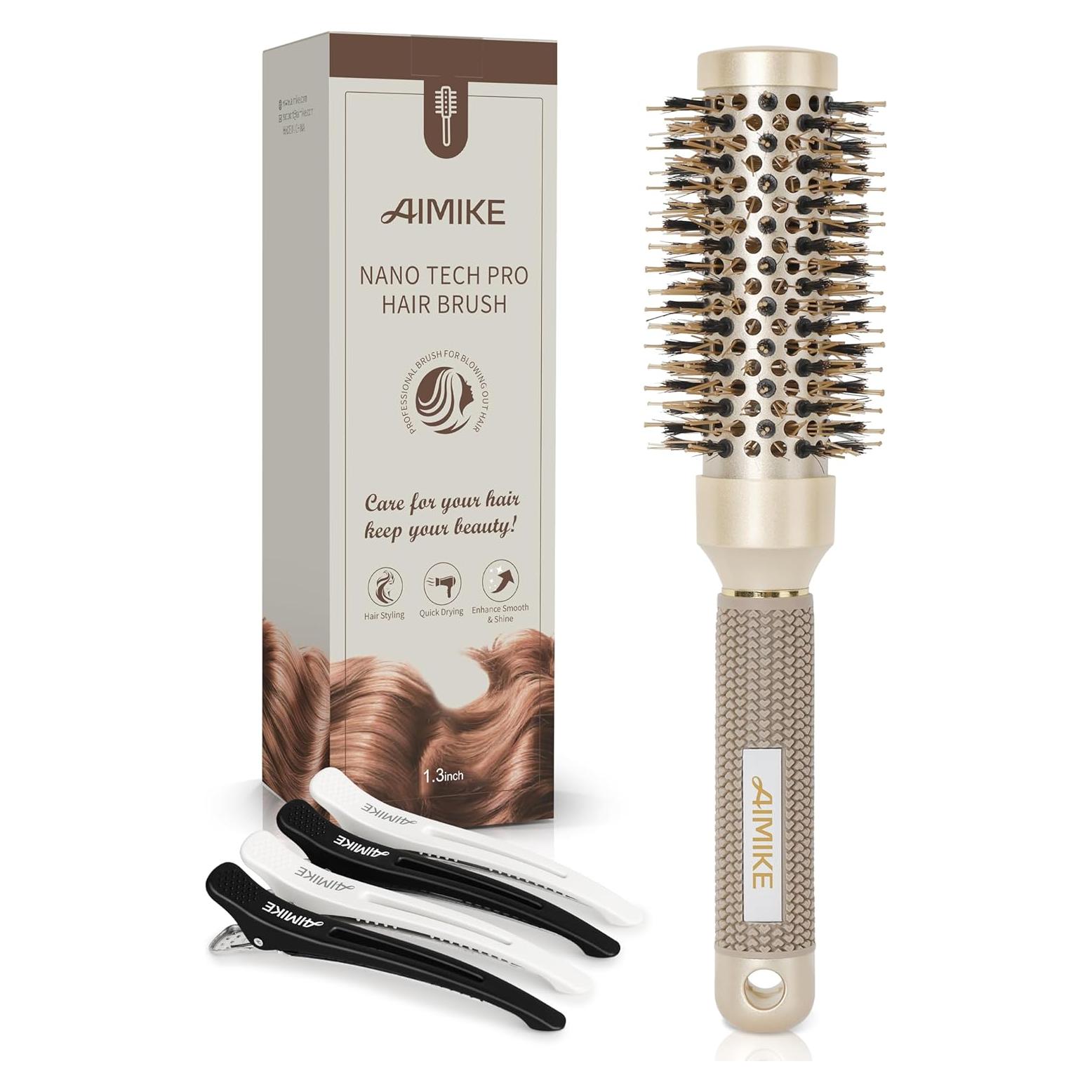 Cepillo Redondo AIMIKE 1.3" (3.05 cm) Cerámica Térmica Iónica