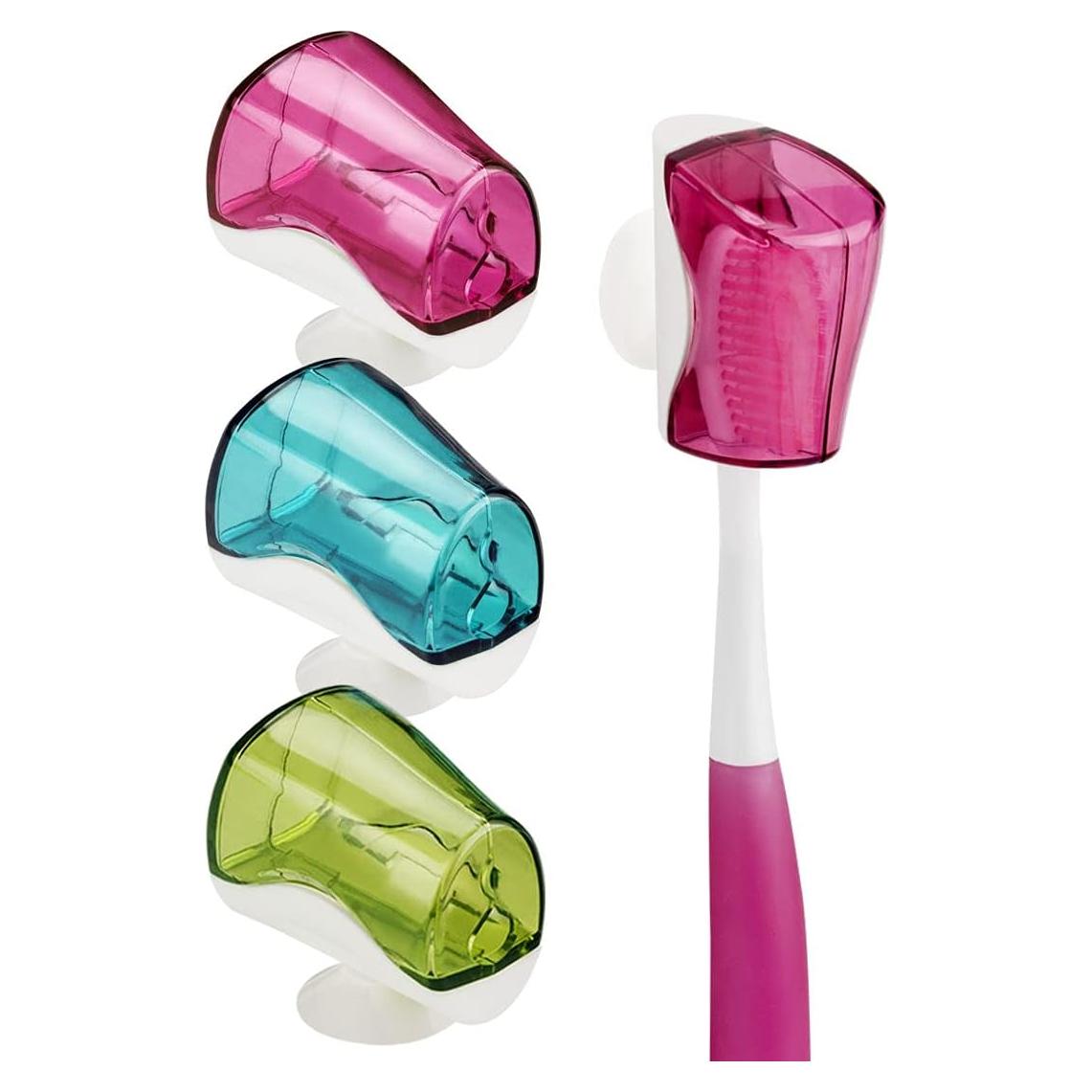 Cubiertas de Cabeza de Cepillo de Dientes Linkidea 3PCS Ventosa