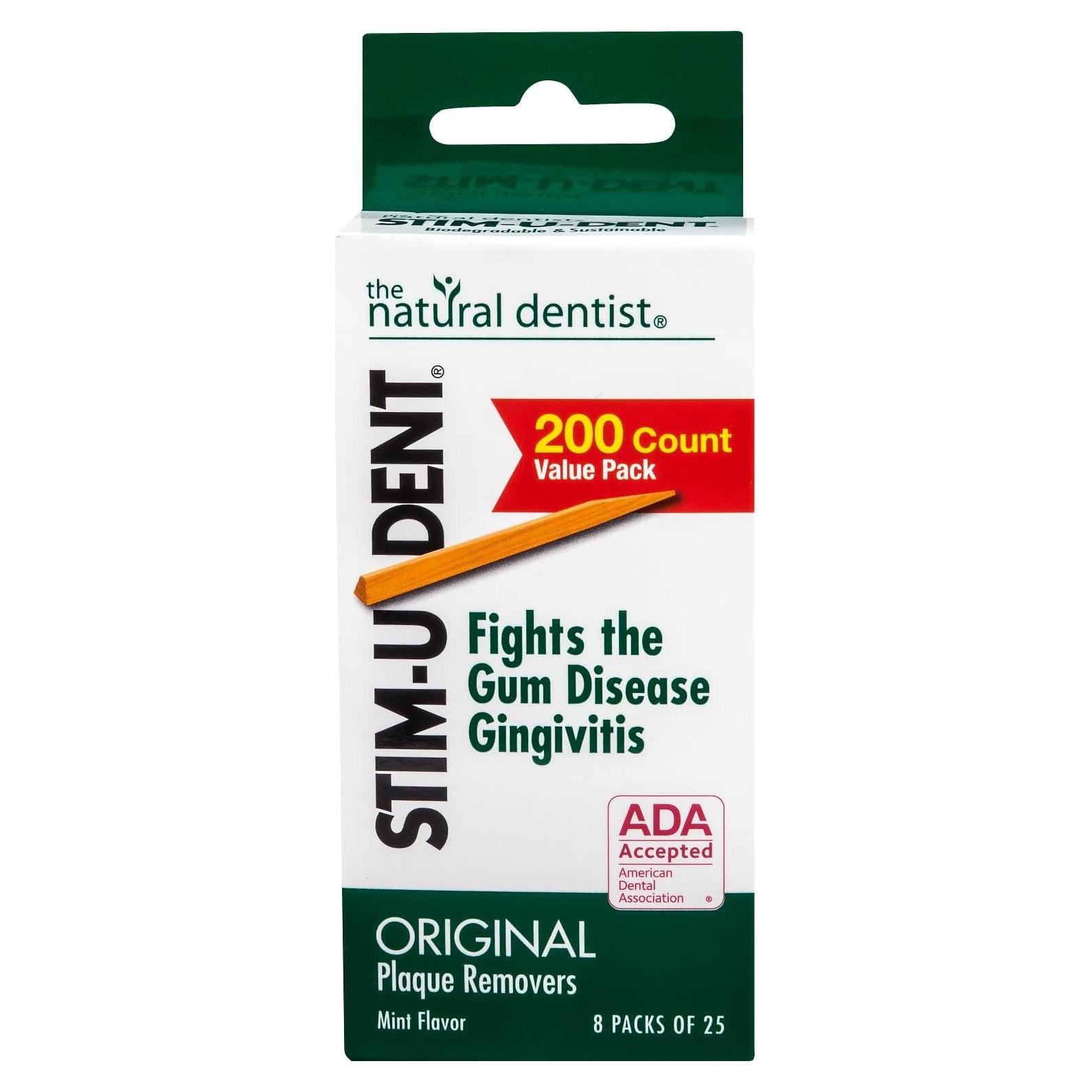 Removedores de Placa Stim-U-Dent 600 Palillos Menta