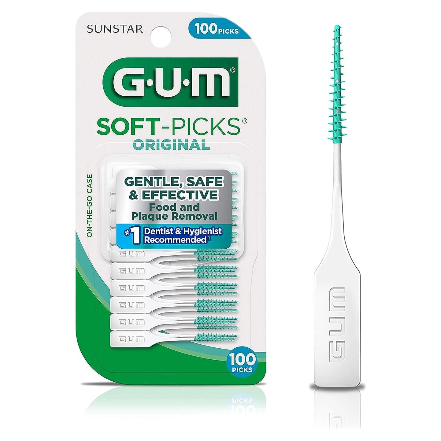 Palillos Dentales GUM Soft-Picks Original 100 Unidades