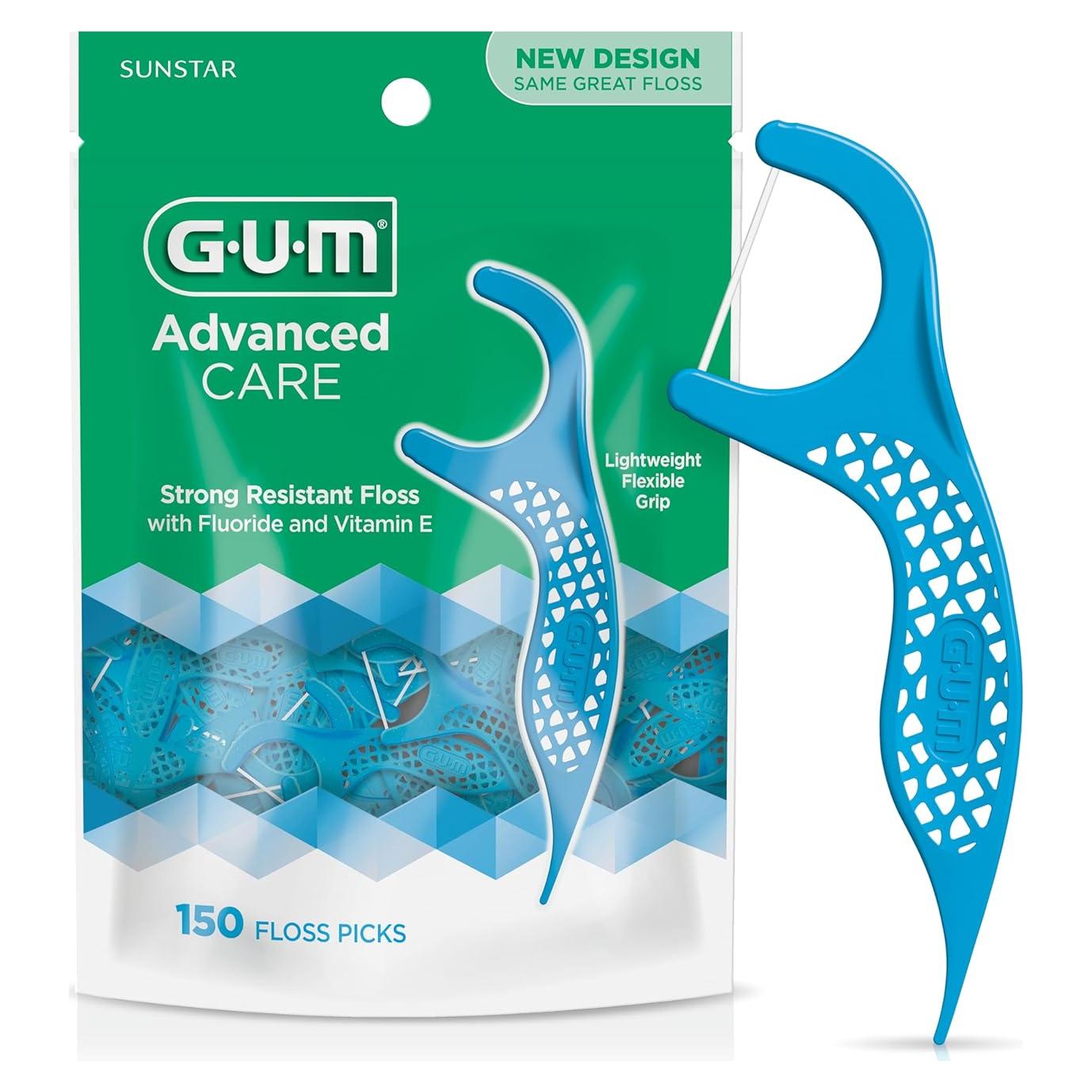Hilos Dentales GUM Advanced Care con Vitamina E - 150 Unidades