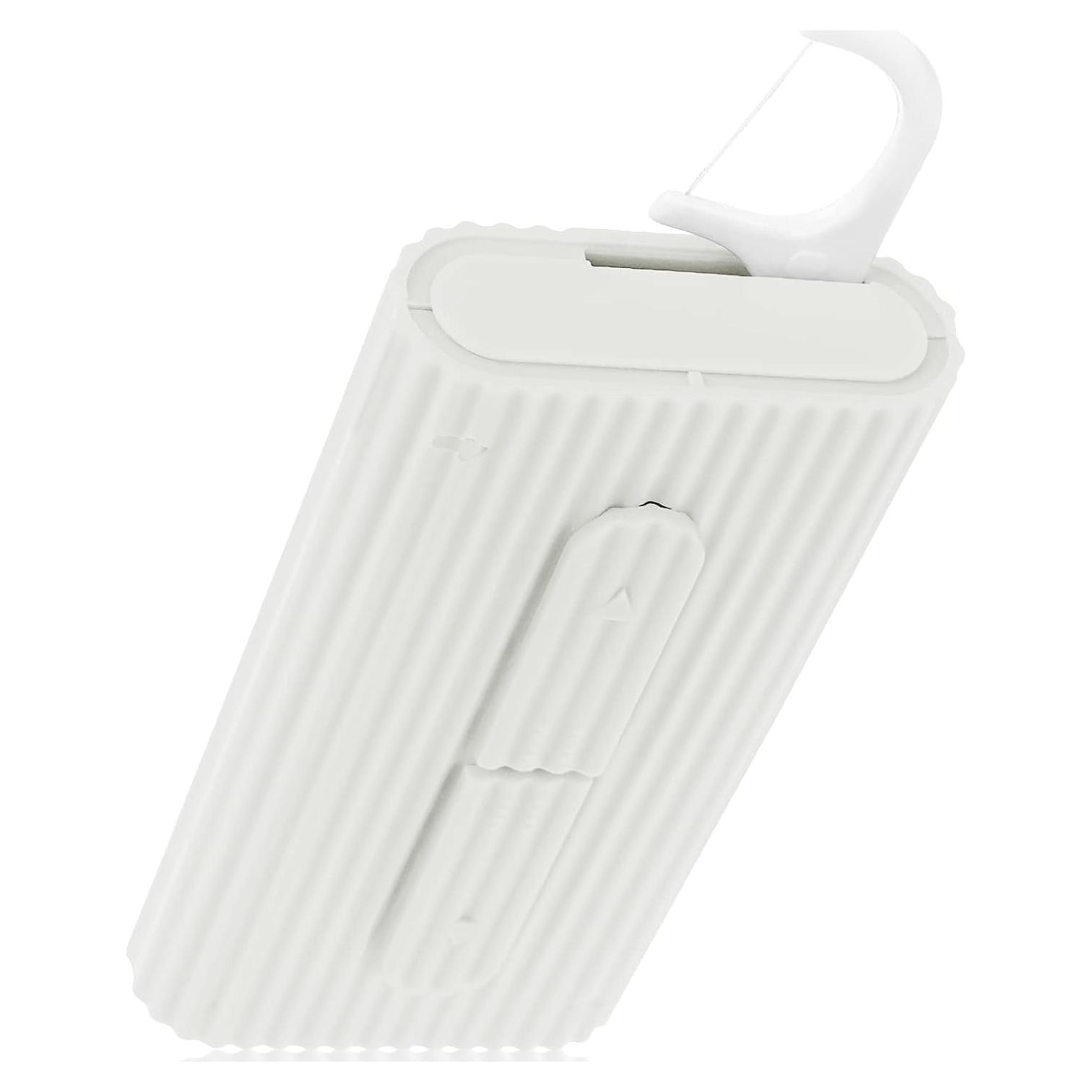 Estuche Portátil de Hilo Dental WLLHYF con 10 Palillos Blanco