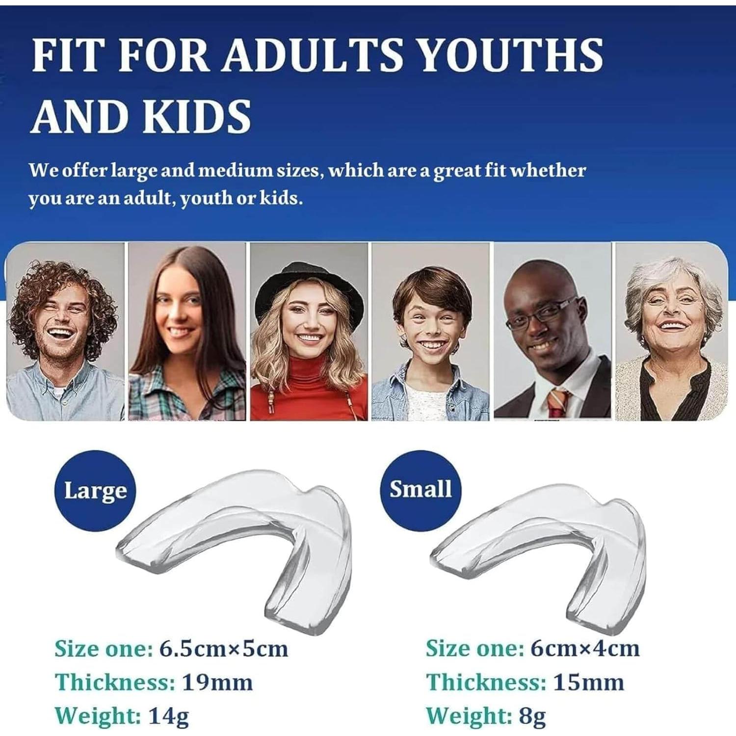 Protector Bucal Nocturno Paeceioni para Bruxismo - Juego de 4 Piezas