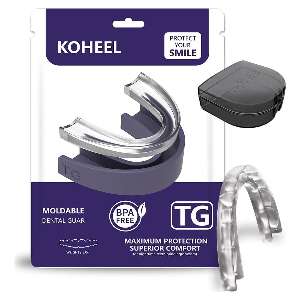 Protector Bucal KOHEEL para Bruxismo - 5 Unidades con Bandeja