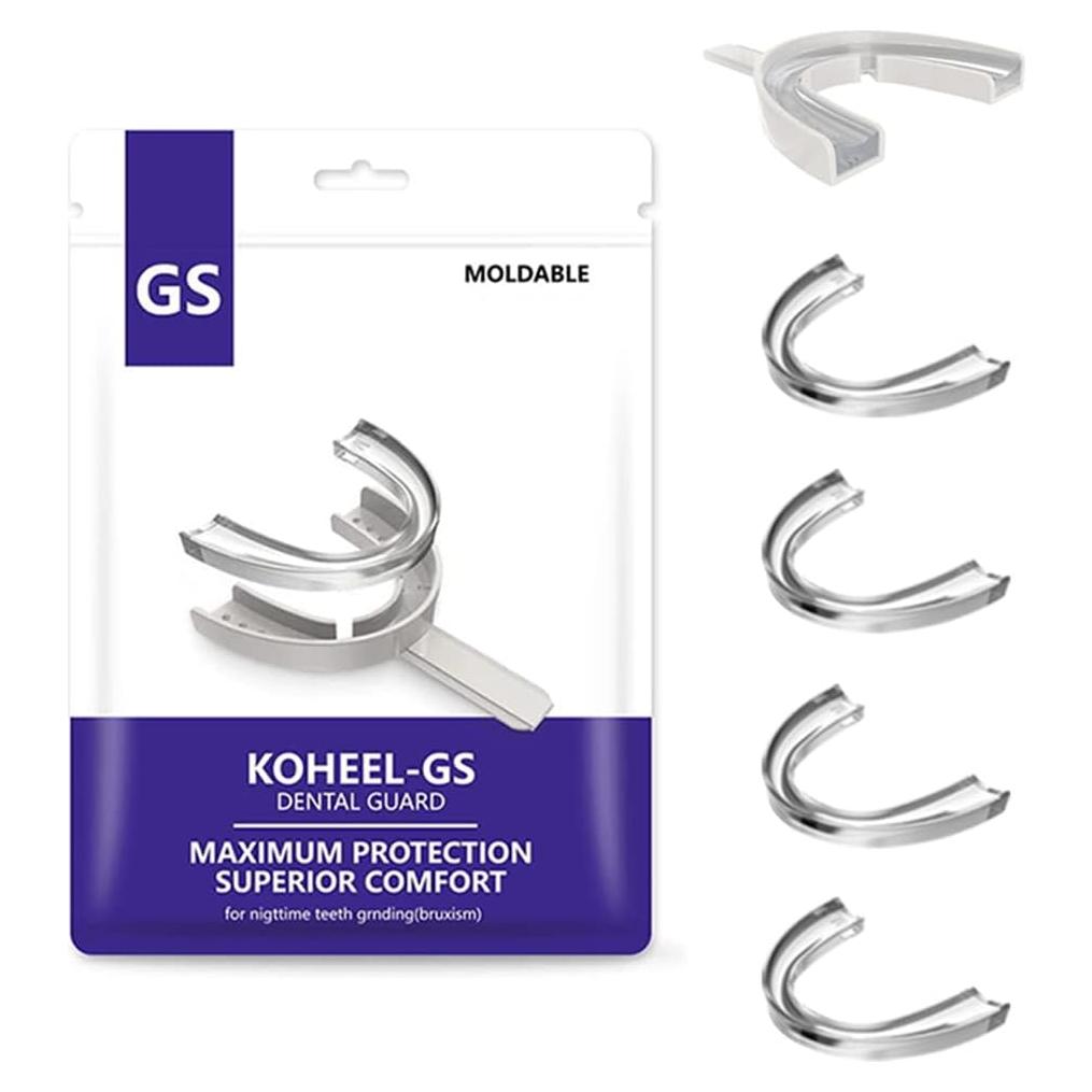 Protector Bucal KOHEEL GS con Bandeja Moldeable - 5 Unidades