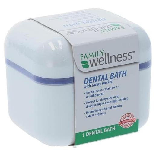 Estuche para Dentaduras Family Wellness con Canasta y Colador