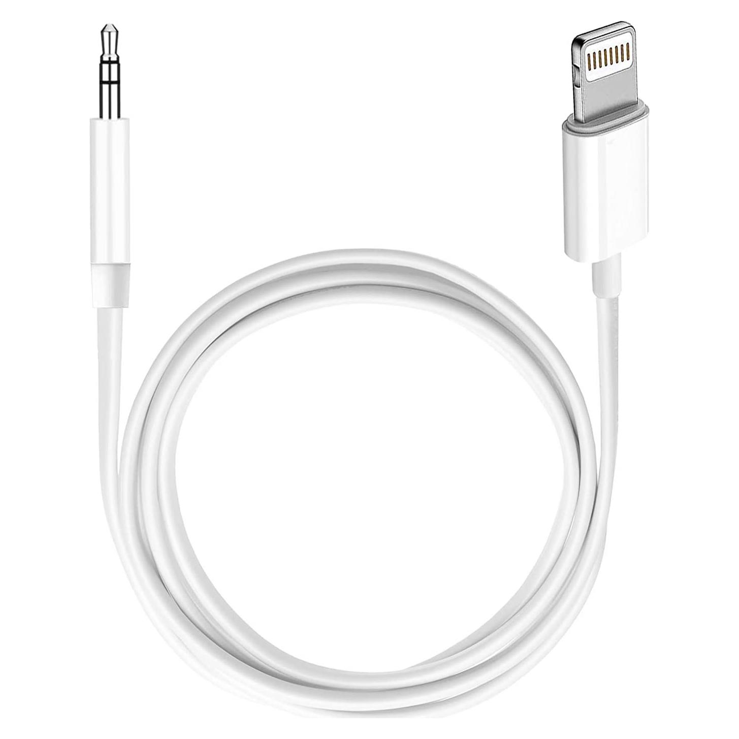 Cable AUX Apple MFi Lightning a 3,5 mm 1,01 m Blanco