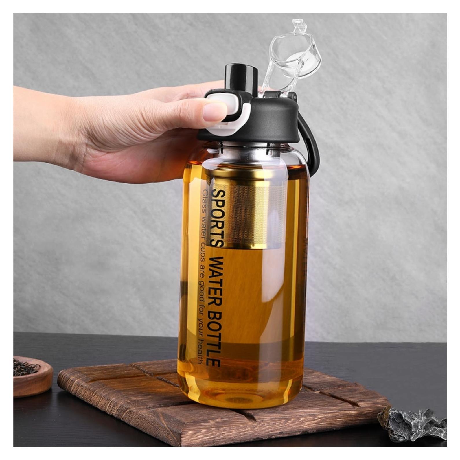 Botella Infusora de Té HOYUANSU 1500ML Vidrio Borosilicatado