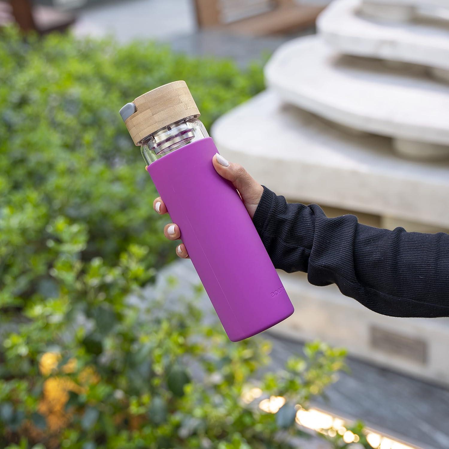 Botella de Infusión de Té Apana 555 ML Vidrio con Funda