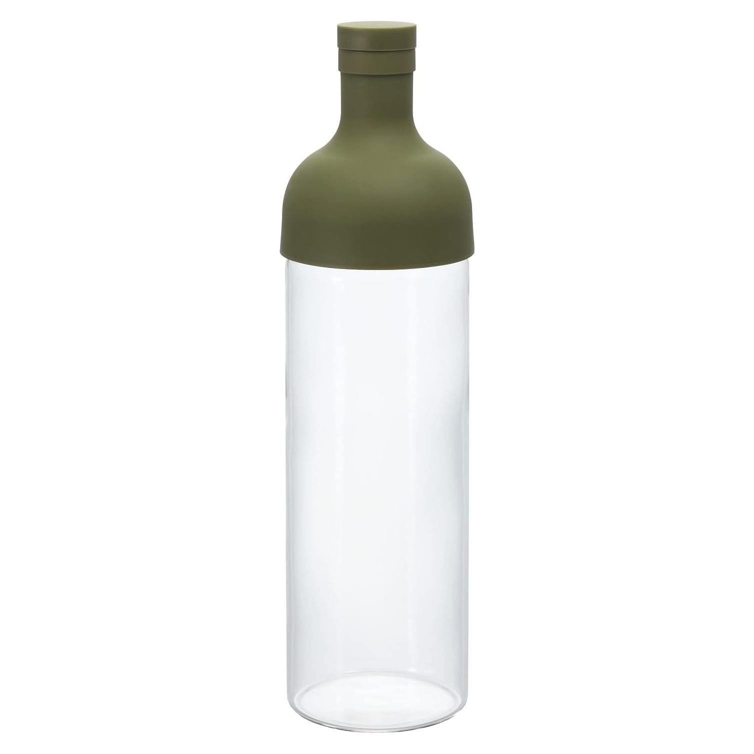 Botella de Té Frío Hario 750ml Verde Oliva - Infusor