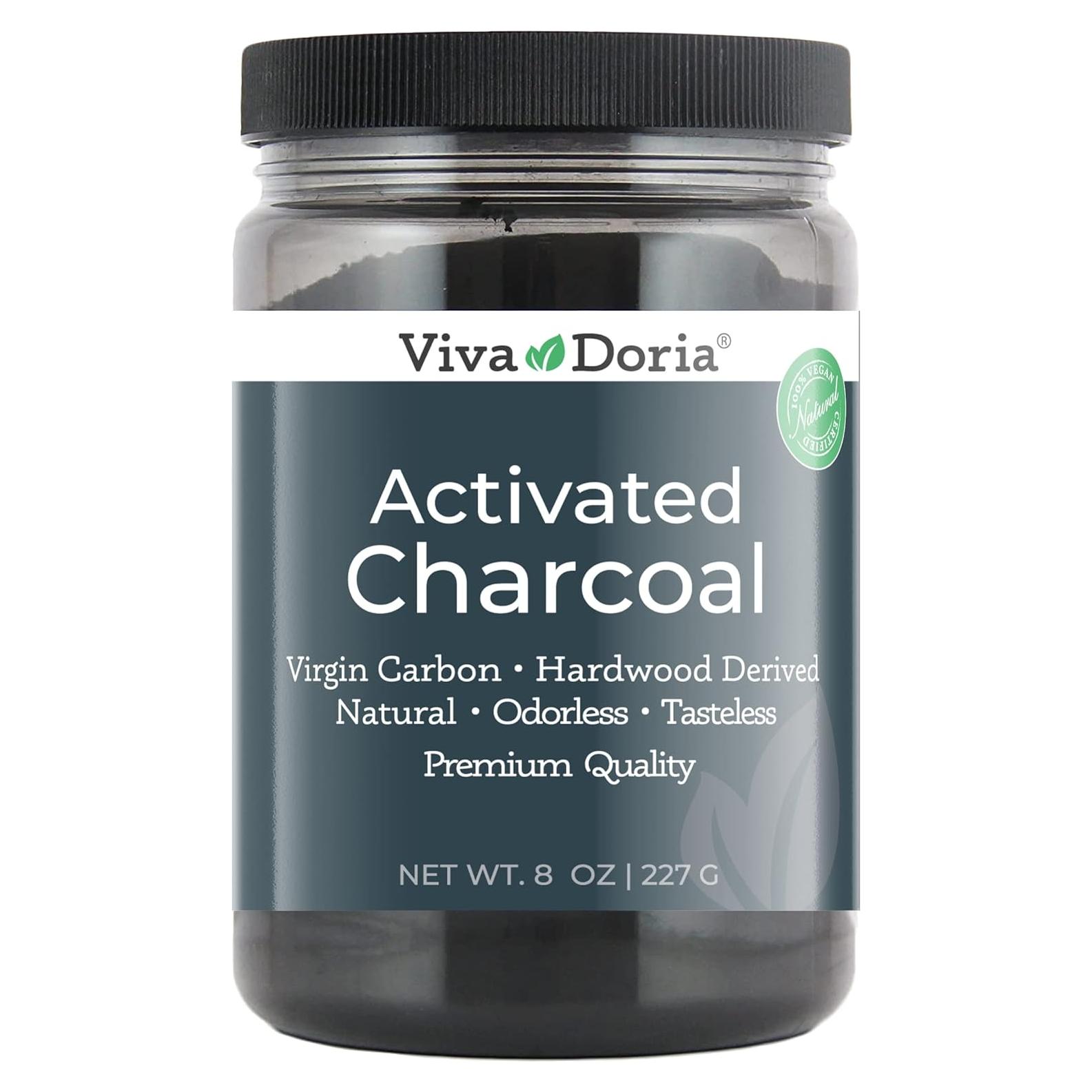 Polvo de Carbón Activado Virgen Viva Doria 227 g Grado Alimenticio