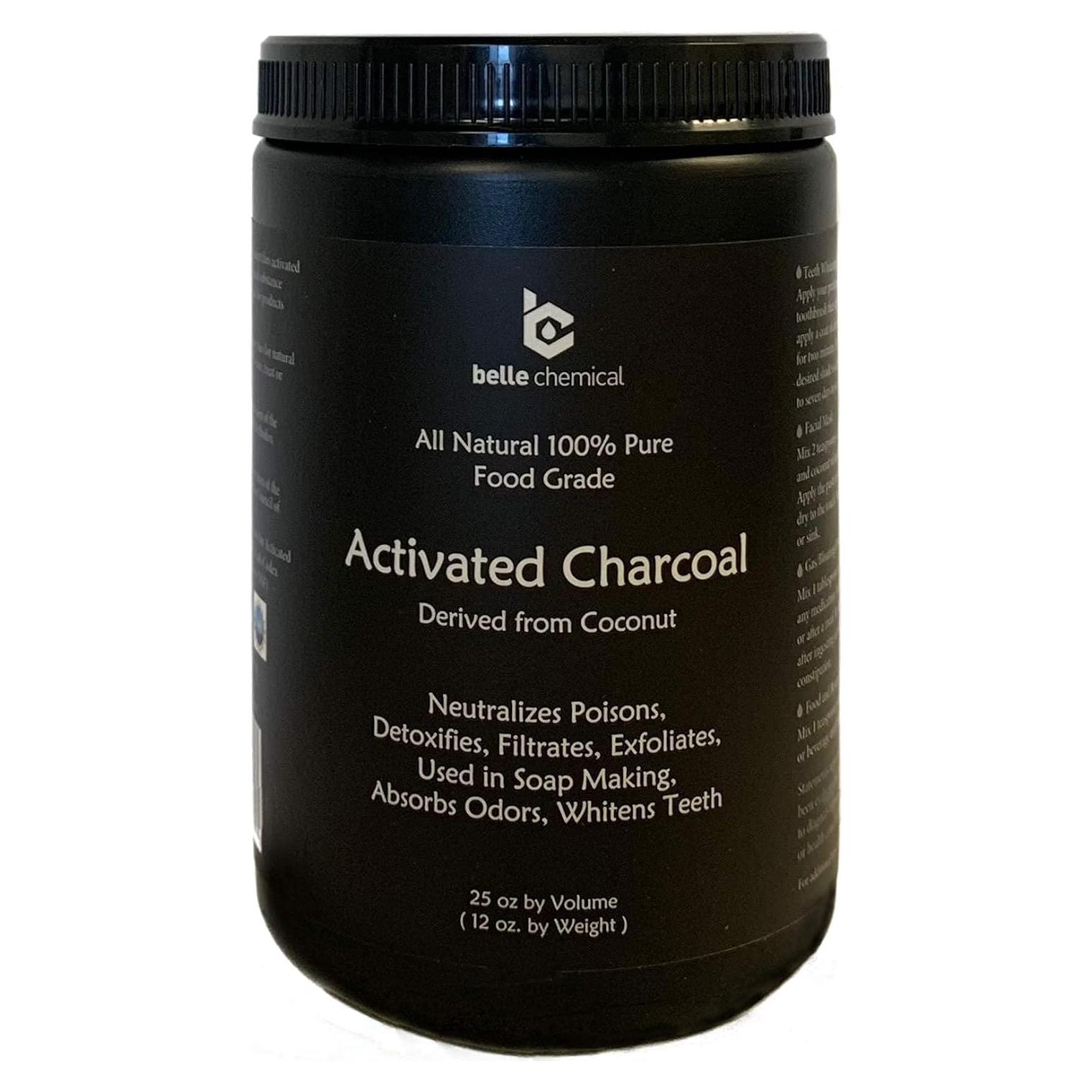 Carbón Activado de Coco en Polvo - Grado Alimenticio - 400g