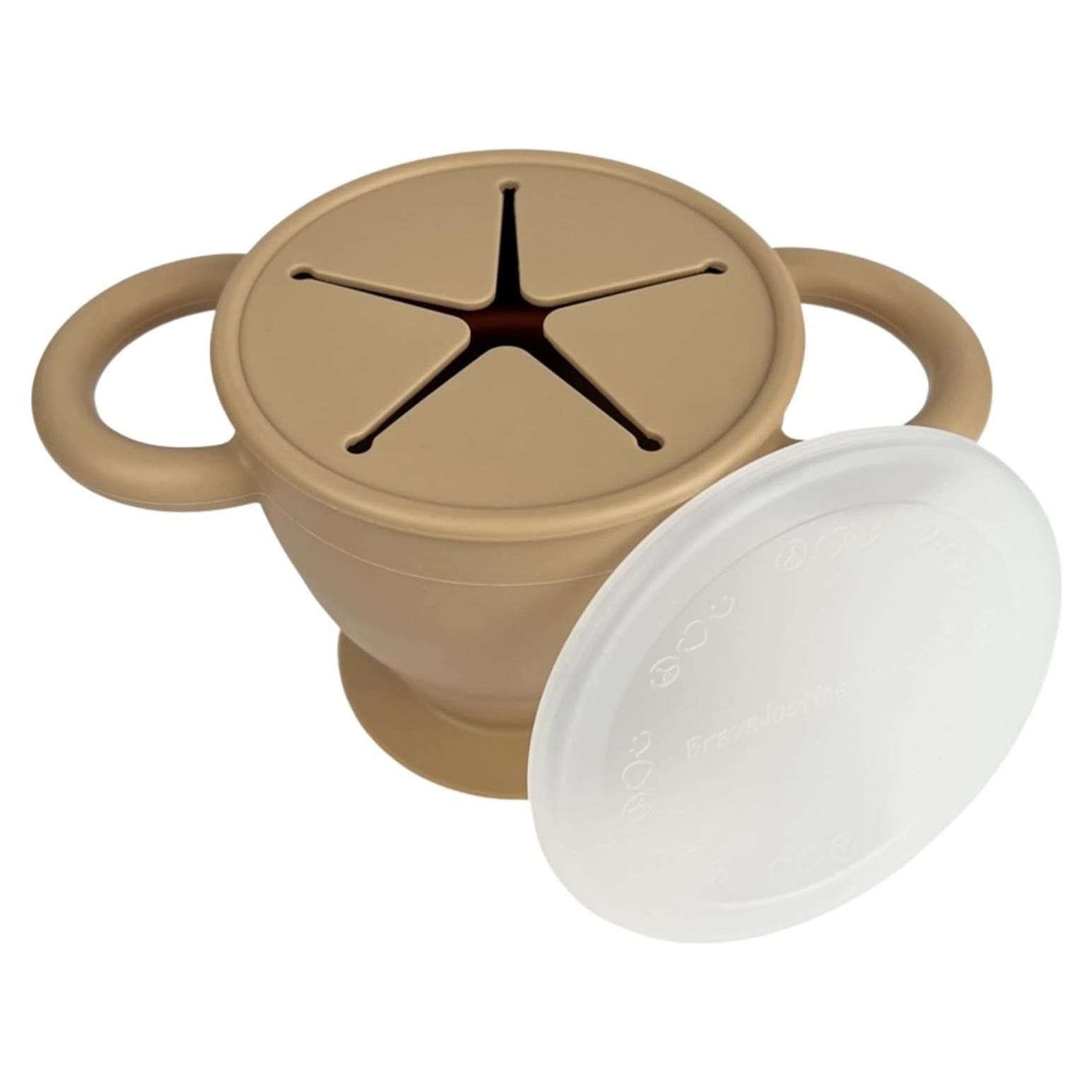 Taza de Snack BraveJustice de Silicona Plegable 226g Arena Cálida