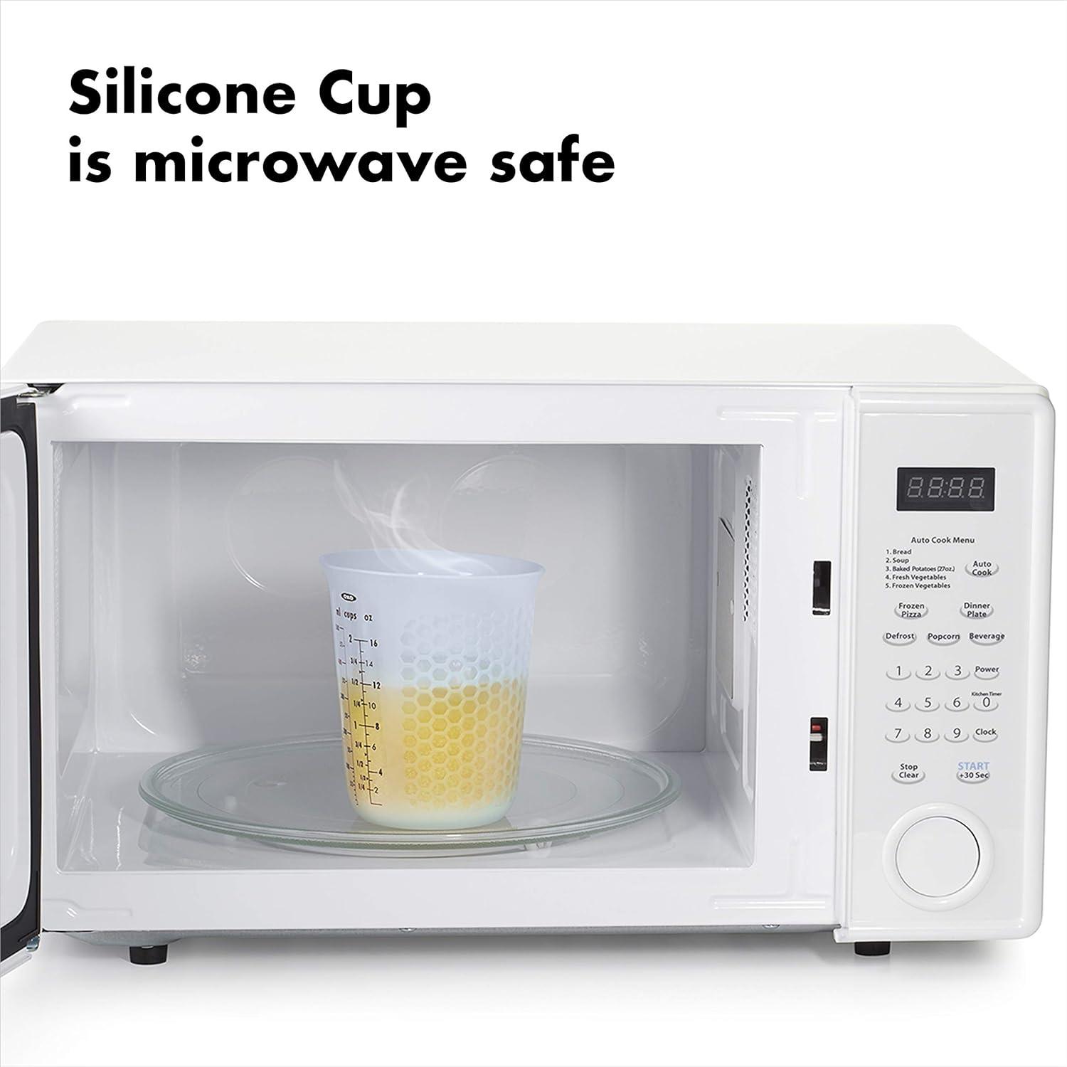 Taza Medidora de Silicona OXO 2 Tazas Transparente