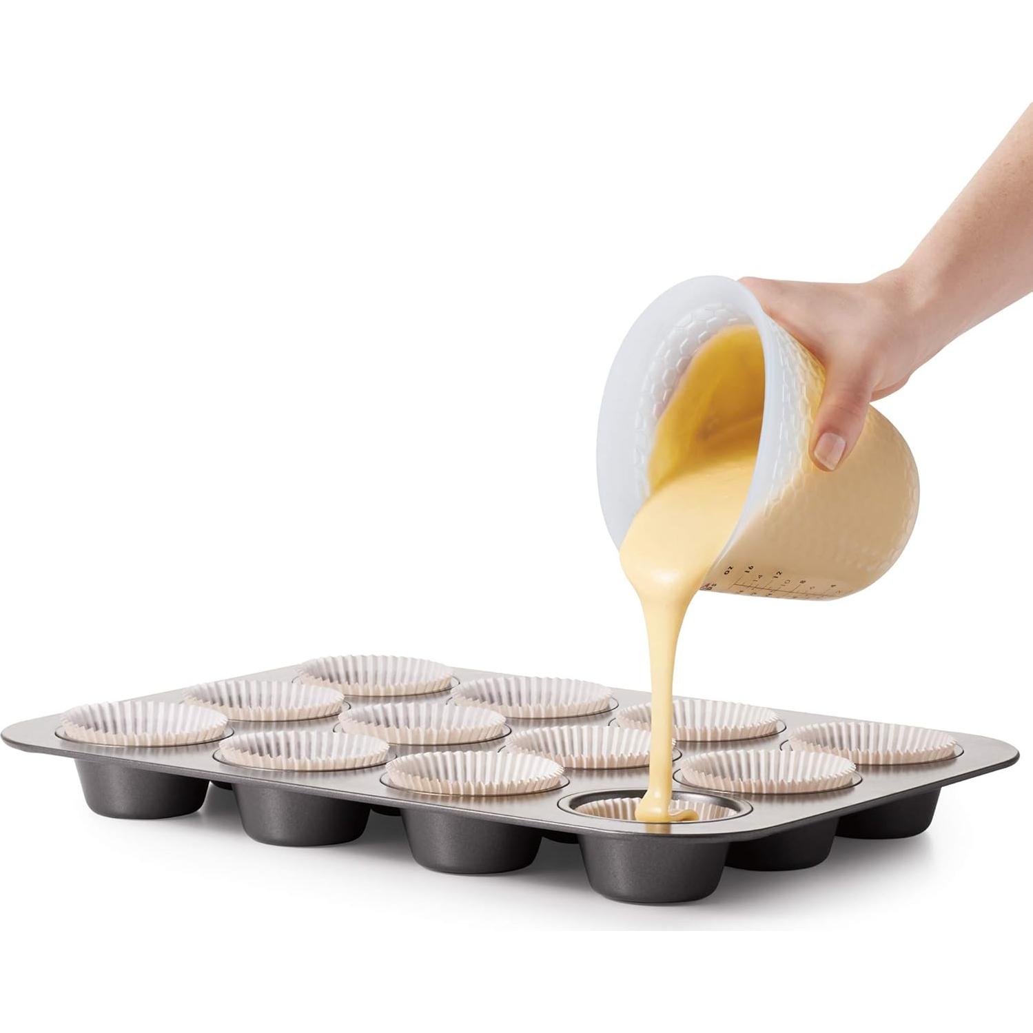 Taza Medidora de Silicona OXO 2 Tazas Transparente