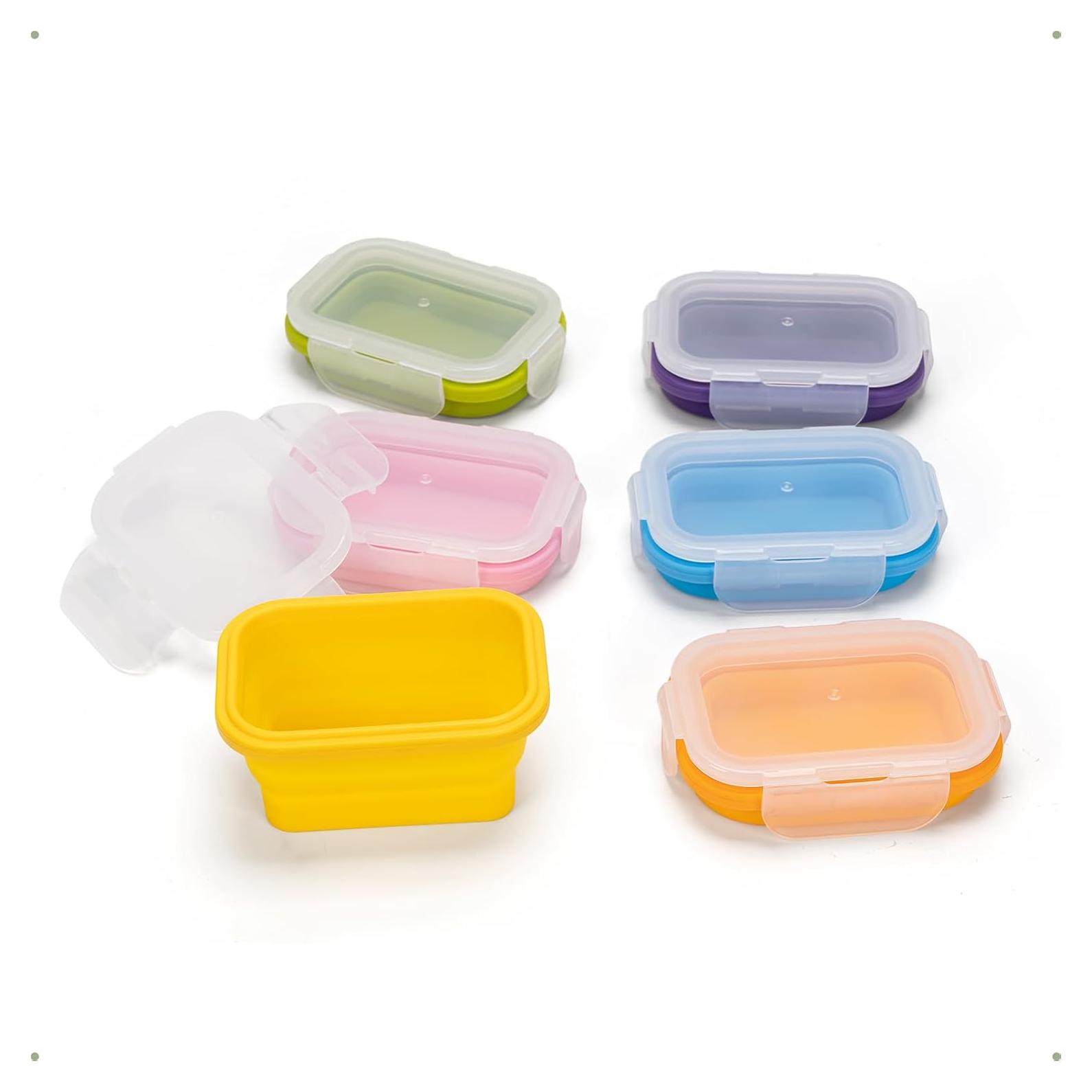 Contenedores de Almacenamiento de Silicona Annaklin 200ml - Set de 6