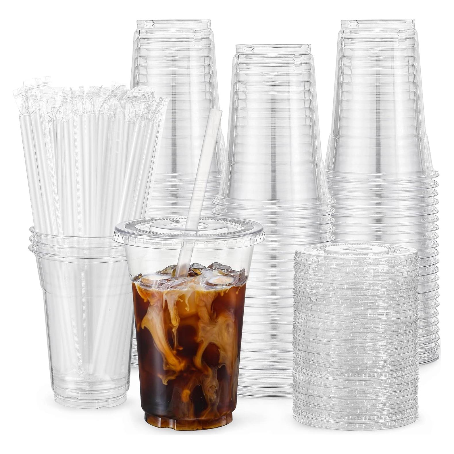 Vasos Desechables VITEVER 100 Sets 16oz Transparentes BPA Free