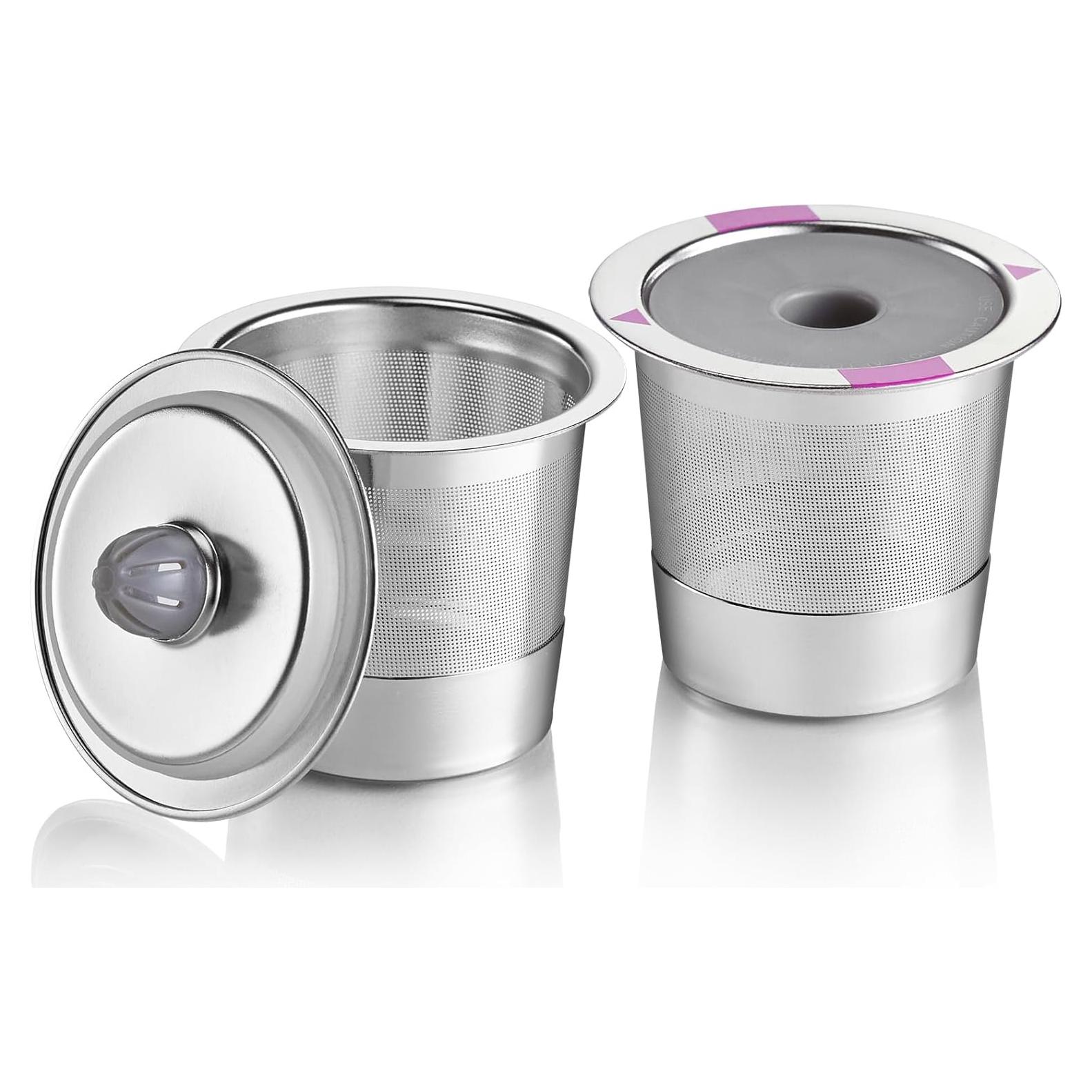 GoodCups 2 Tazas Reutilizables Acero Inoxidable para Keurig