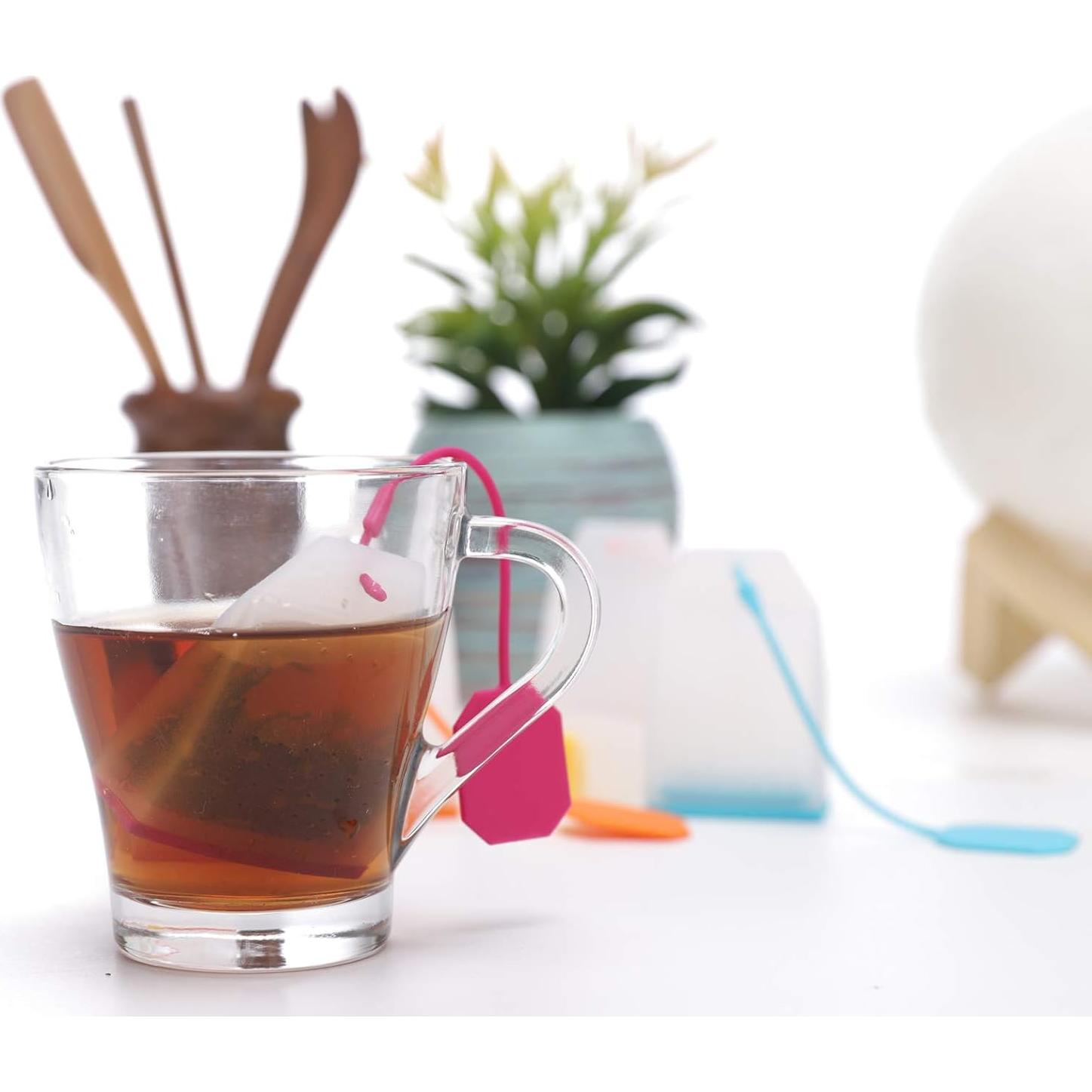 Infusor de Té de Silicona Ecurfu - Paquete de 4 Reutilizables