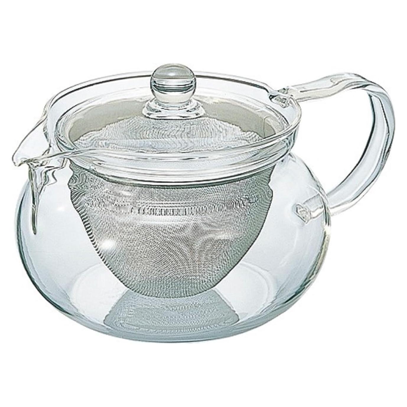 Tetera de vidrio HARIO ChaCha Kyusu Maru 450ml resistente al calor