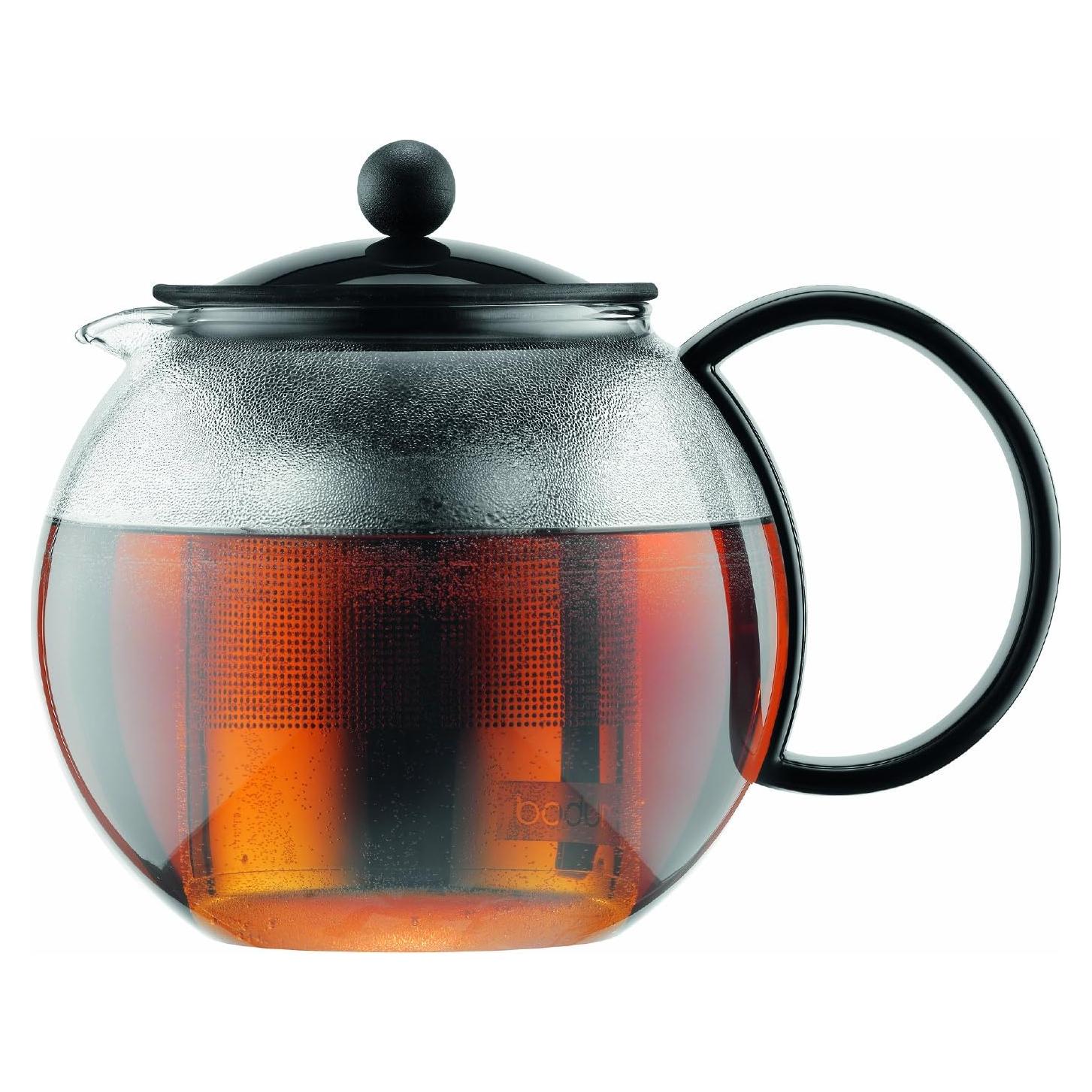 Prensa de Té Bodum 1005ml Cristal con Filtro Acero Inoxidable