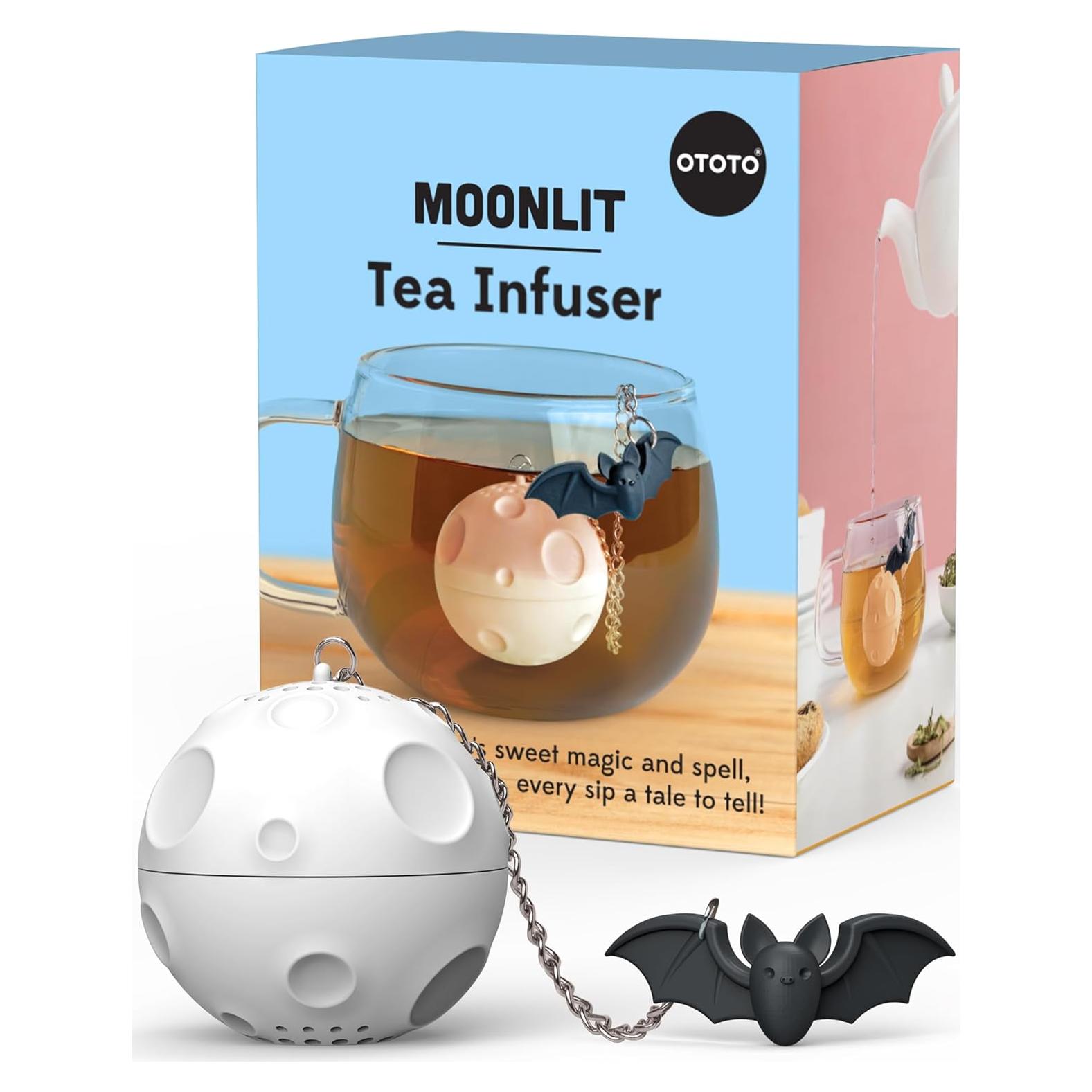 Colador de Té OTOTO Moonlit - Infusor de Silicona Blanco