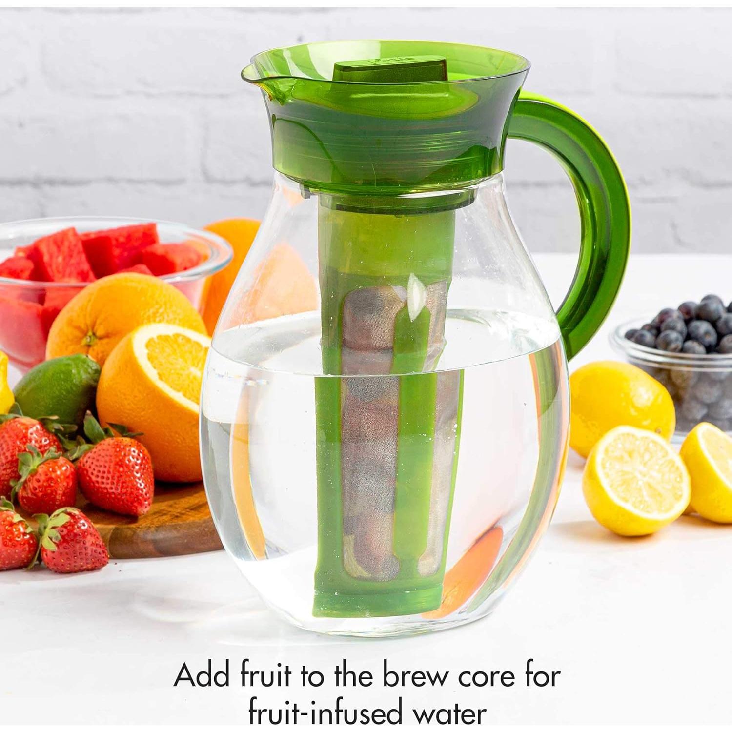 Jarra de Té Helado Primula 3.78L Verde con Filtro Reutilizable