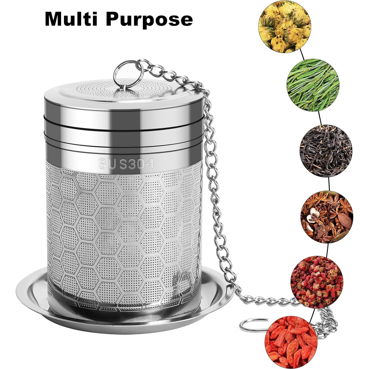 Infusor de Té Grande Numola de Acero Inoxidable 304