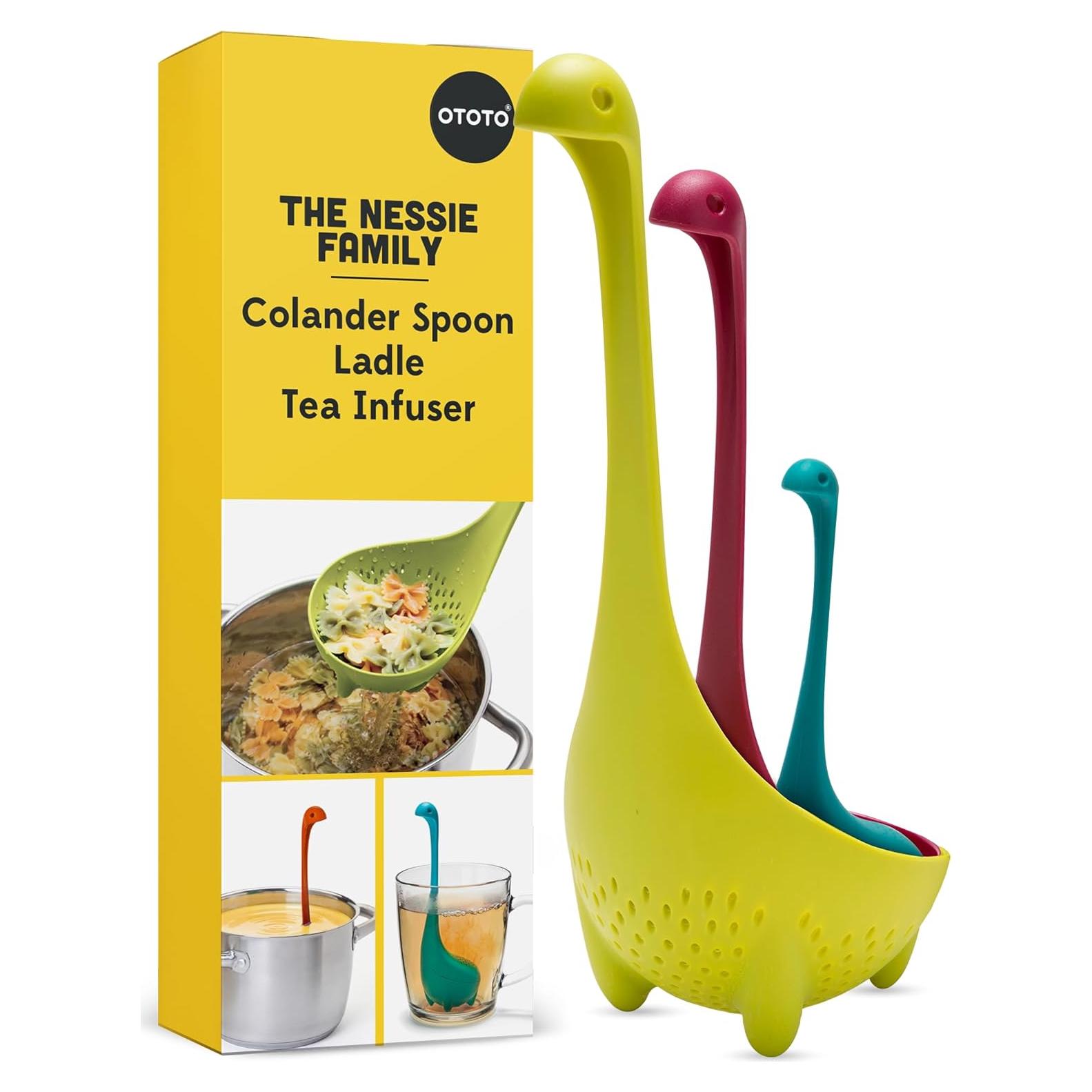 Set de Cocina Nessie OTOTO - 3 Piezas: Cucharón, Colador, Infusor