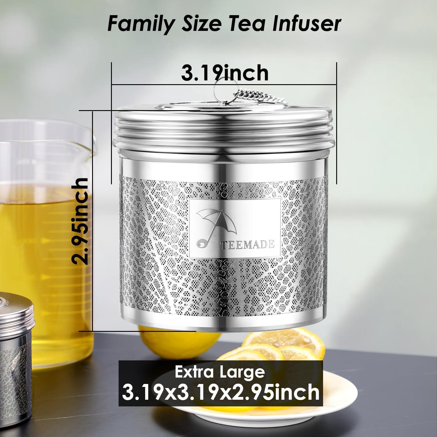 Infusor de Té Grande TEEMADE Acero Inoxidable 304 8.1cm