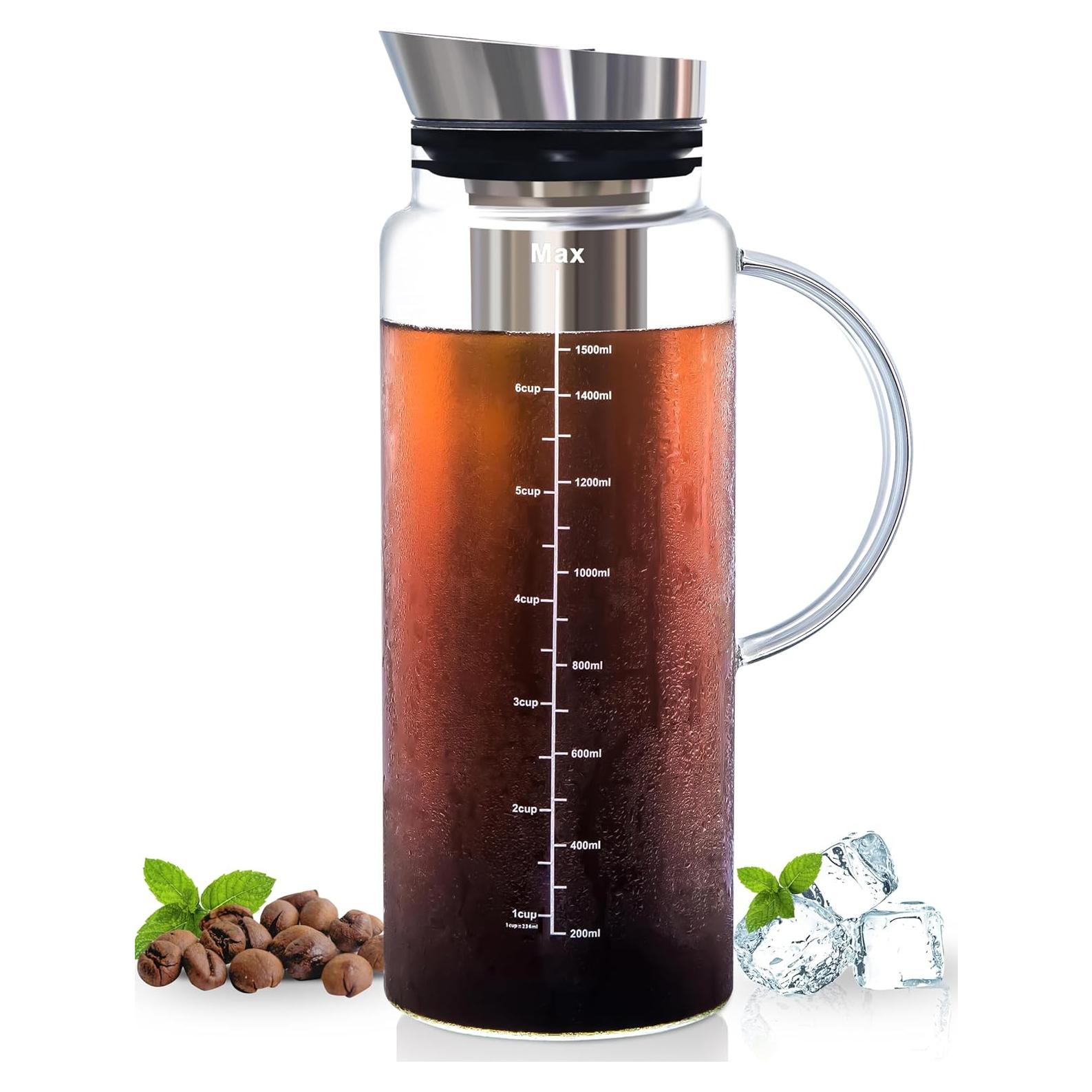 Cafetera Cold Brew Aquach 1515ml con Jarra de Vidrio y Filtro