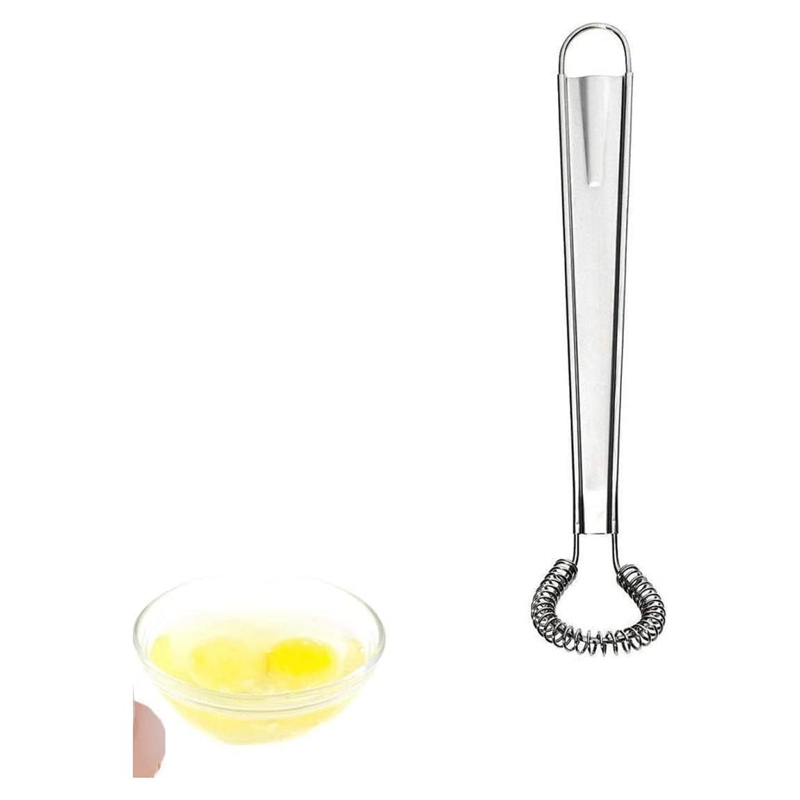 Batidor de Huevo Manual Jizlan de Acero Inoxidable 20 cm