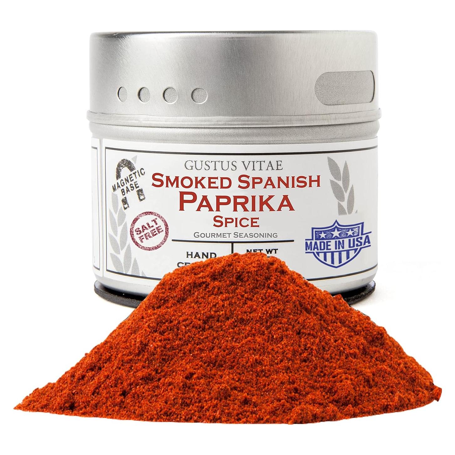 Pimentón Español Ahumado Gustus Vitae 65g - Sin OGM, Natural