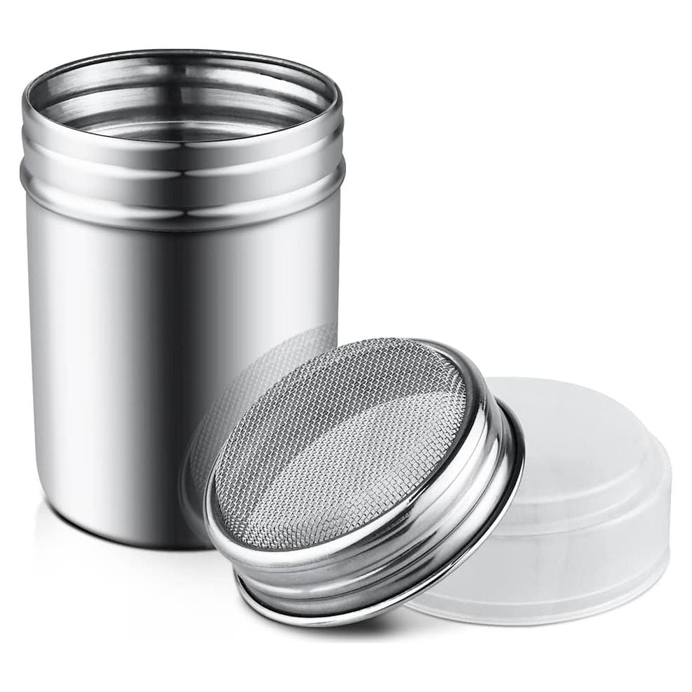 Tamiz de Azúcar en Polvo Yuntop de Acero Inoxidable 170g