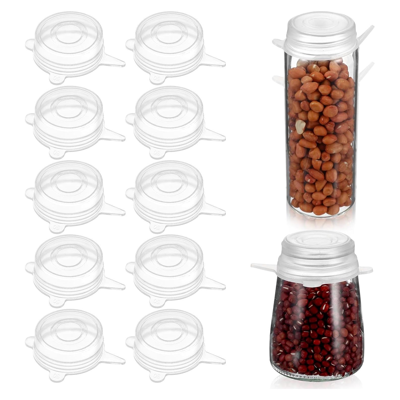 10 Tapas de Silicona Neyauo Estirables 5 cm Reutilizables