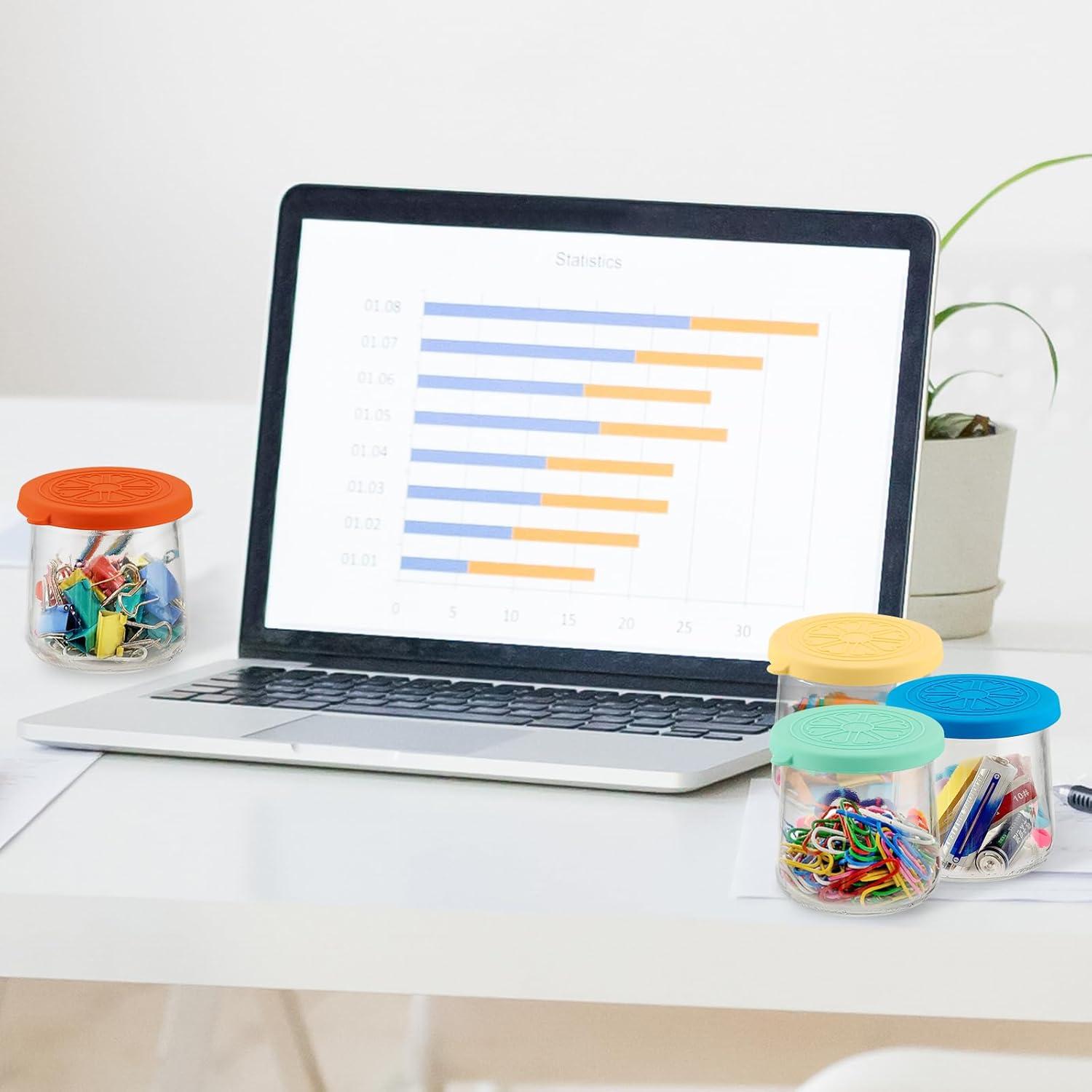 Tapas de Silicona Herméticas Volcanoes Club para Tarros Oui - 12 Pcs