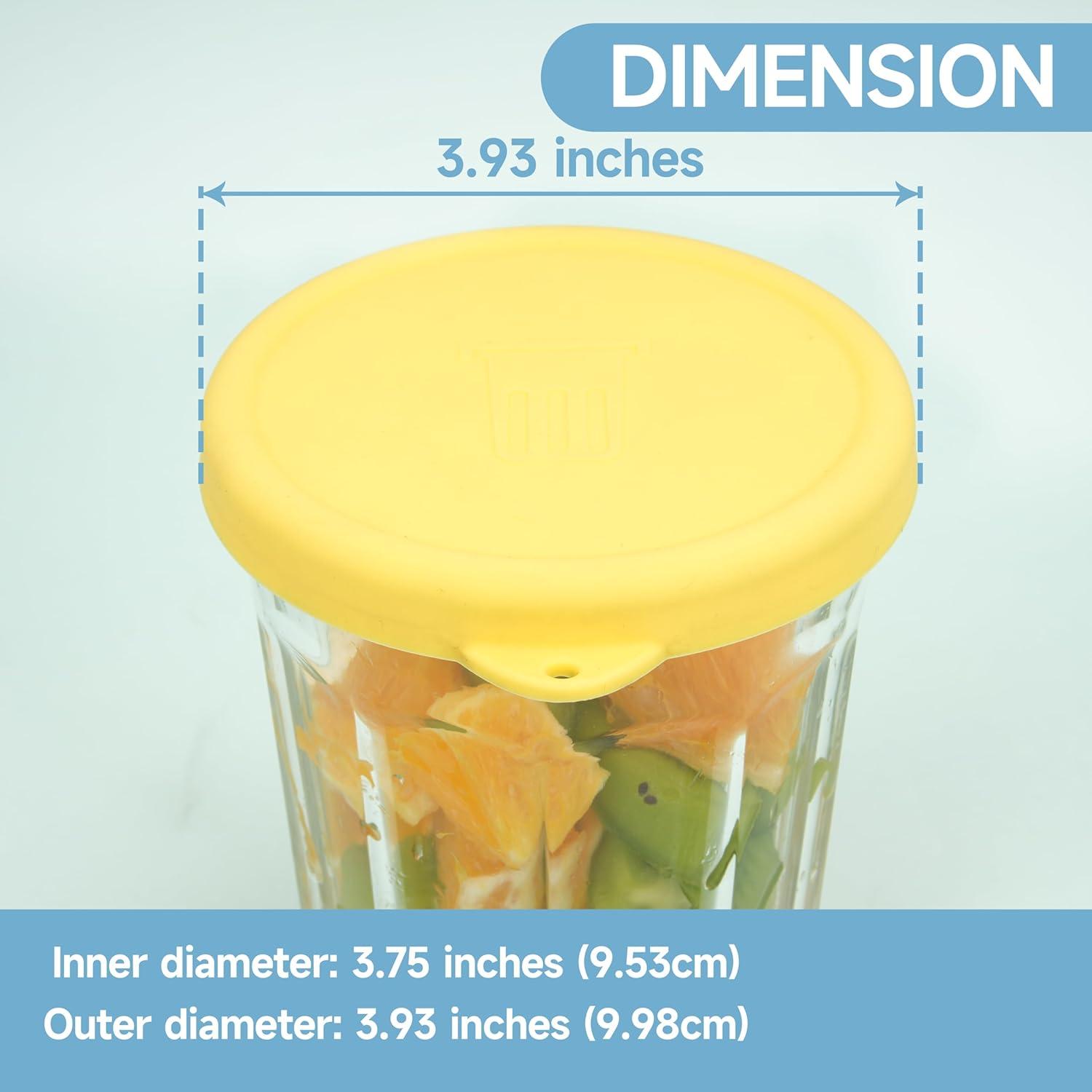 Paquete de 4 tapas de silicona Purekra para vidrio Luminarc