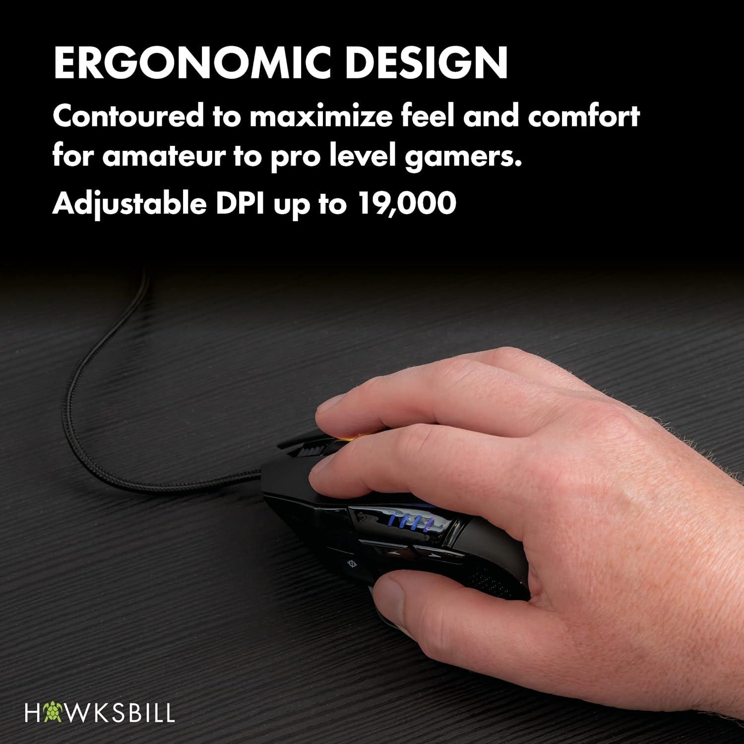 Ratón Gaming con Cable Super Slider V1 RGB DPI 19000