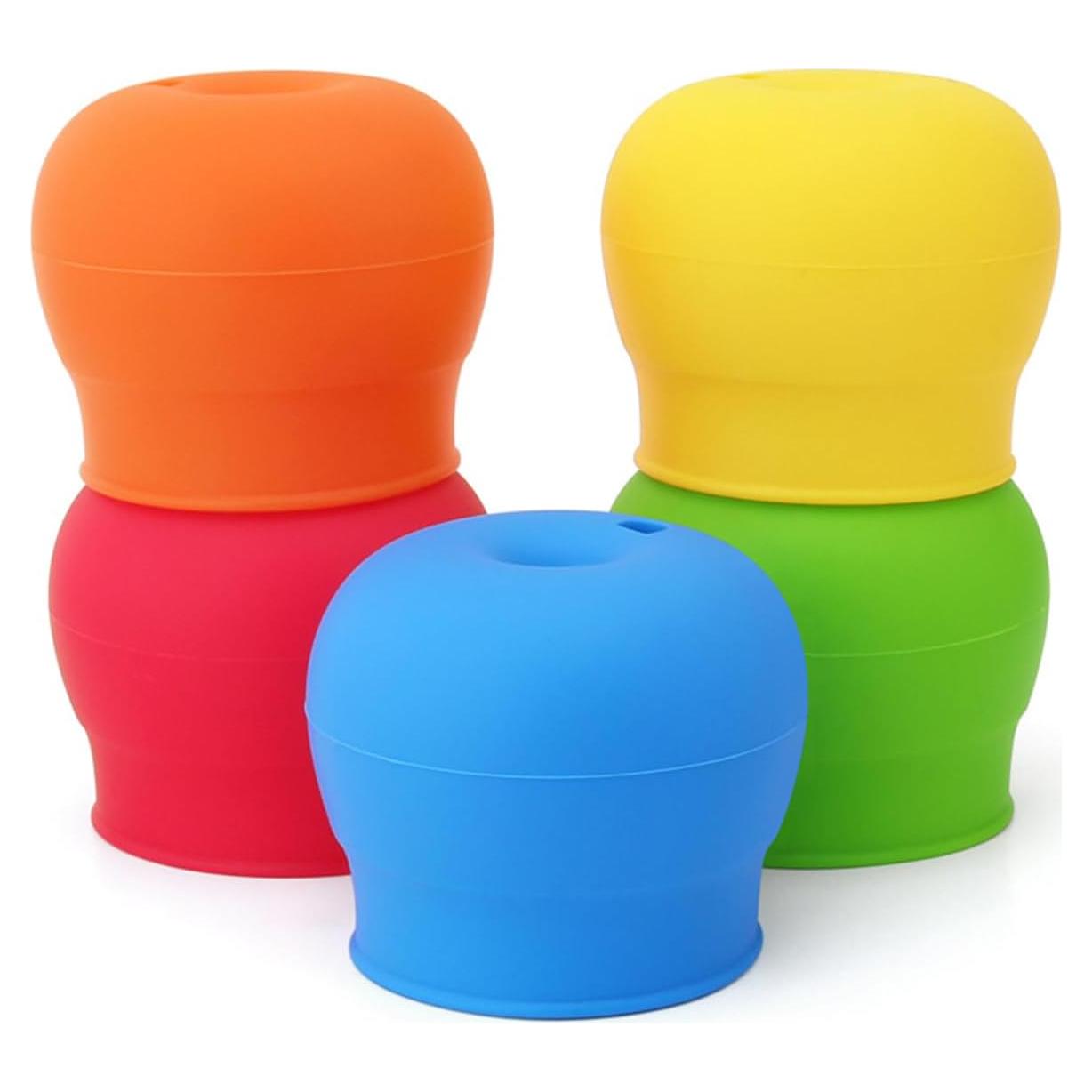 Paquete de 5 tapas de silicona VEAGINS para tazas con sorbete