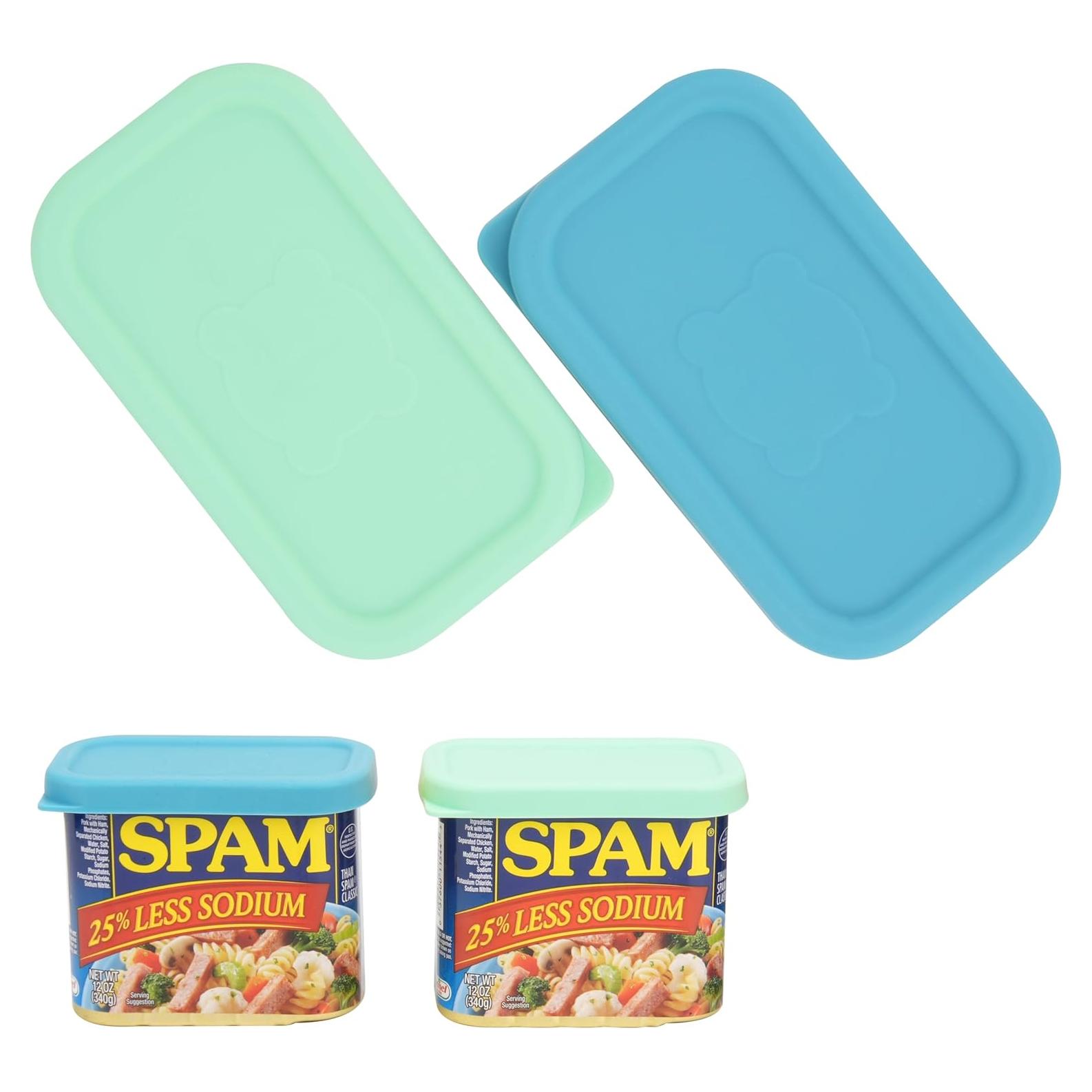 2 Tapas de Silicona Purekra para Latas de Spam 12 oz