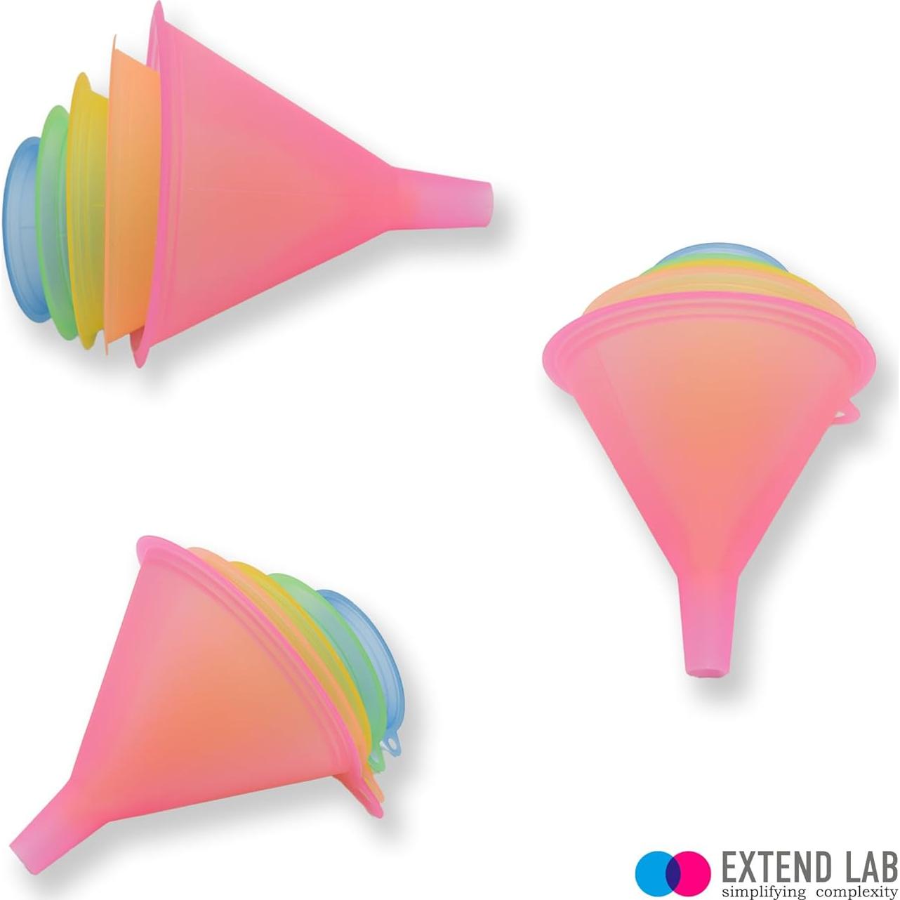 Set de 5 Embudos de Plástico Extend Lab - Grado Alimenticio