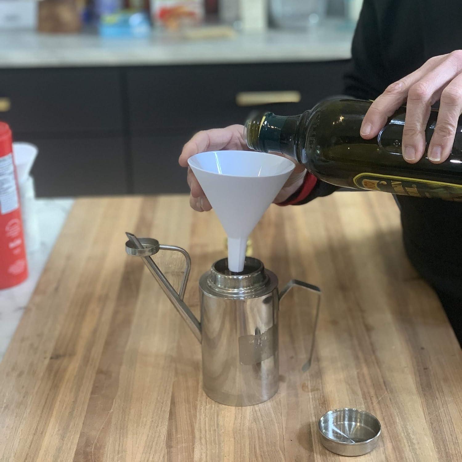 Juego de 5 Embudos de Plástico Fox Run, Tamaños Variados