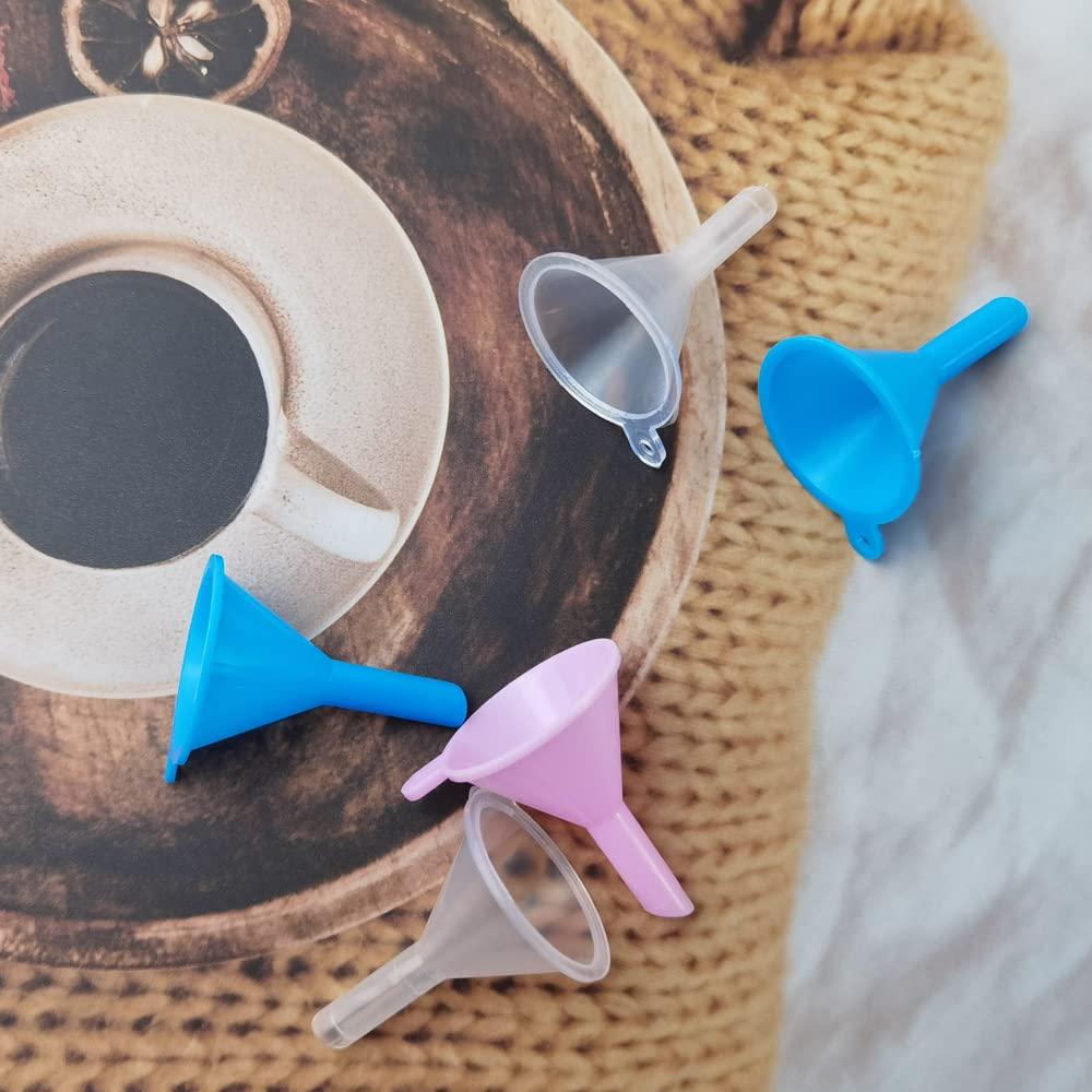 120 Mini Embudos de Plástico GXXMEI para Llenado de Líquidos