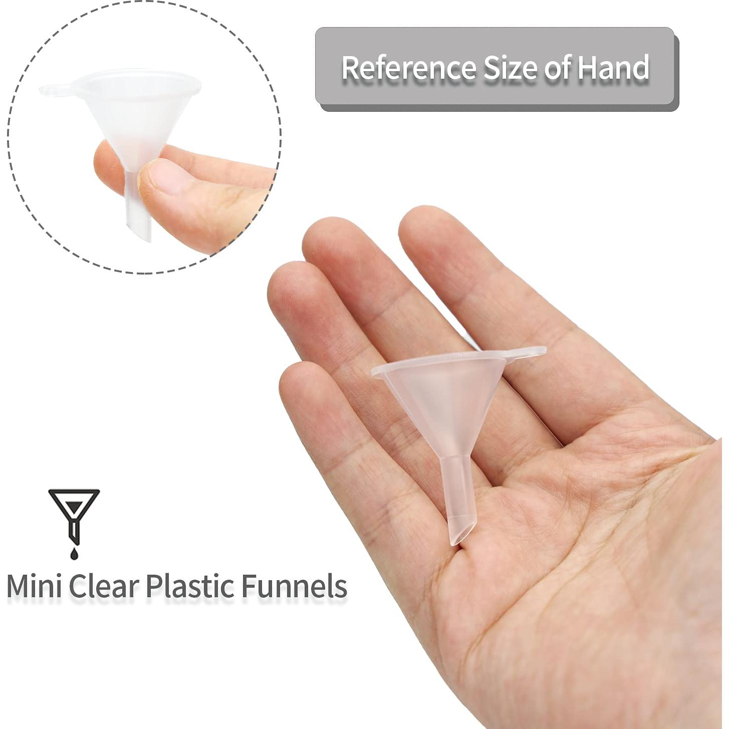 30 Embudos de Plástico Mini Agidea para Llenar Botellas
