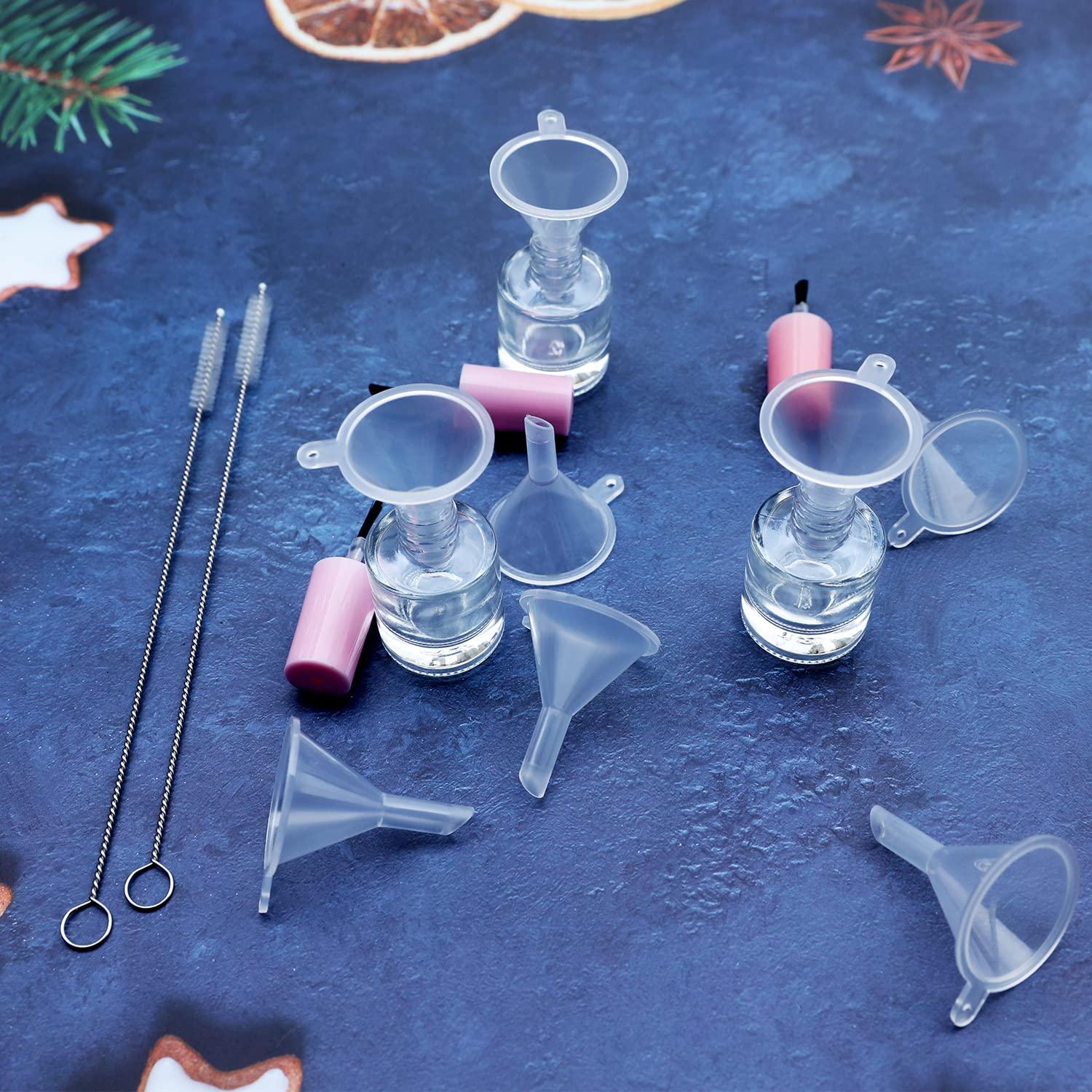 30 Embudos de Plástico Mini Agidea para Llenar Botellas