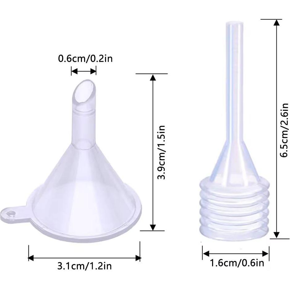 Juego de 10 Tubos de Brillo Labial con Embudos y Pipetas