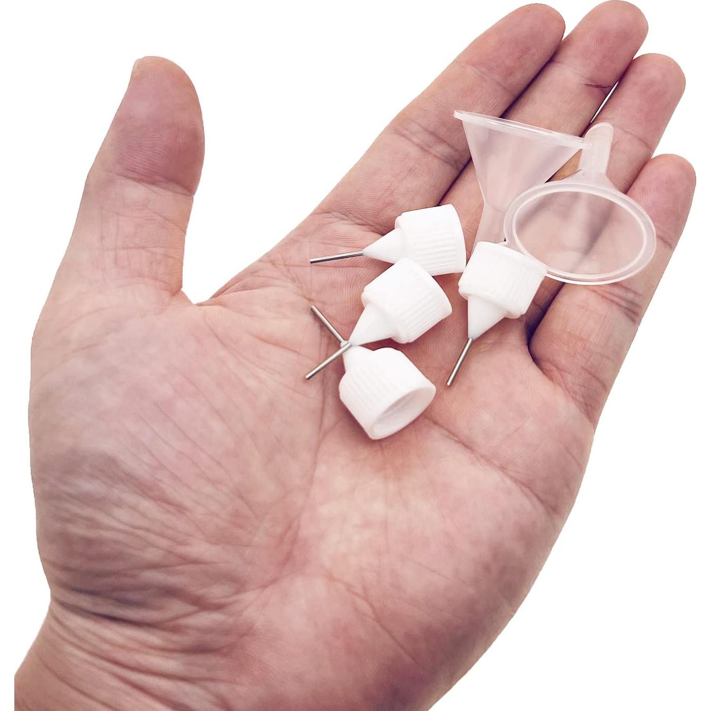 12 Botellas Aplicadoras de Precisión MYYZMY 29.57 ml con Embudos